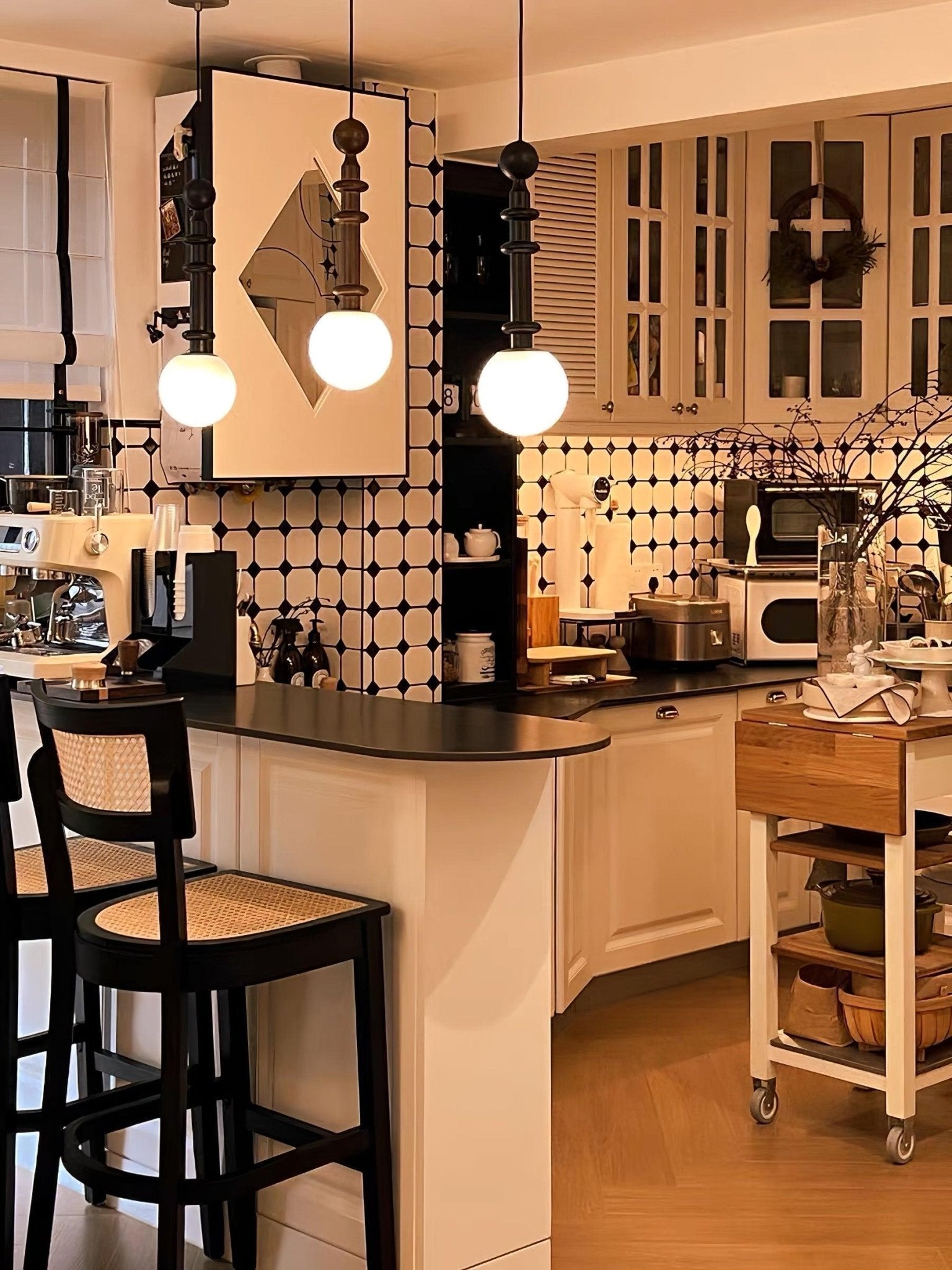 Barvel Wood Industrial Pendant Light-Neutral Decor