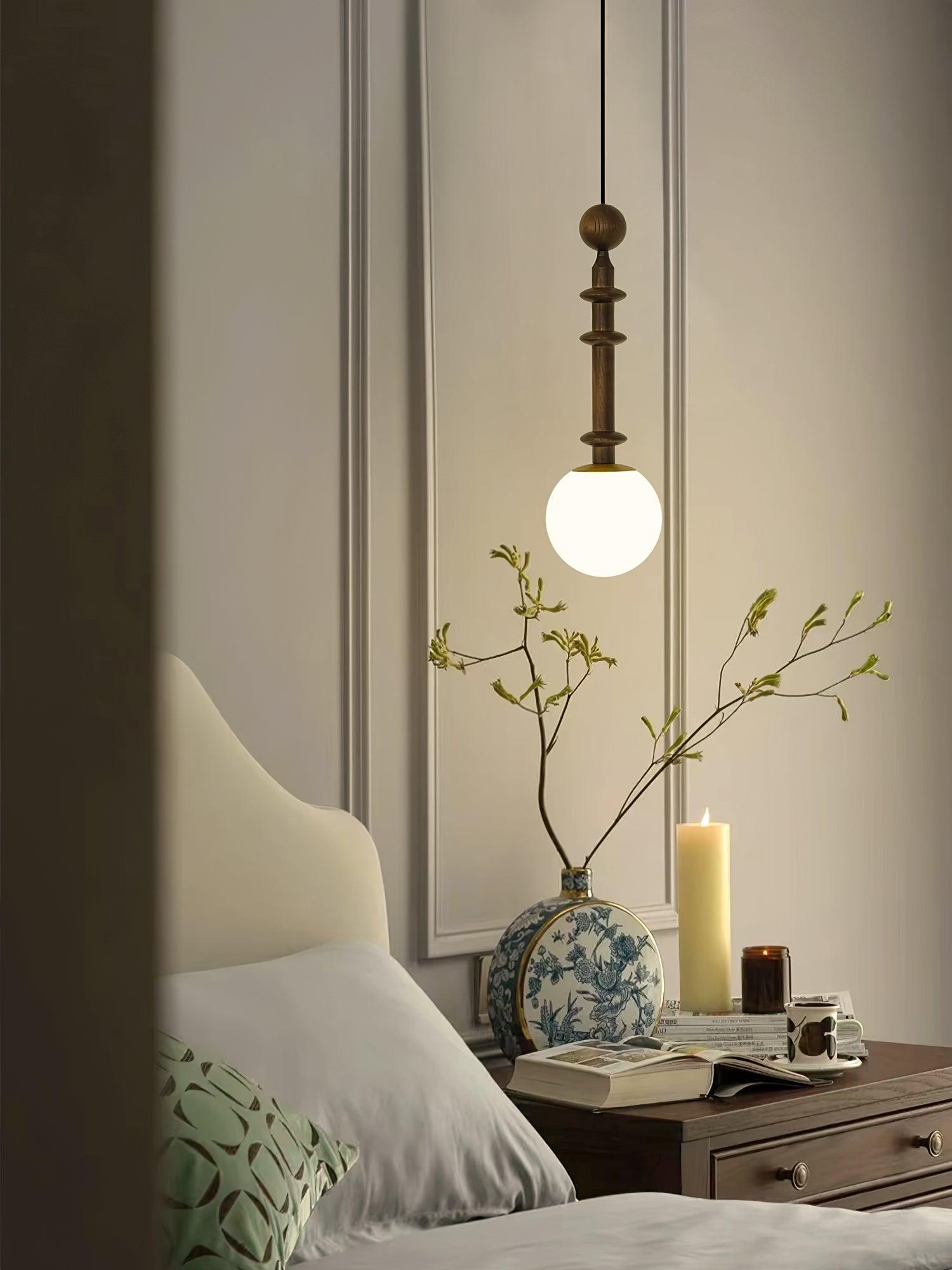 Barvel Wood Industrial Pendant Light-Neutral Decor