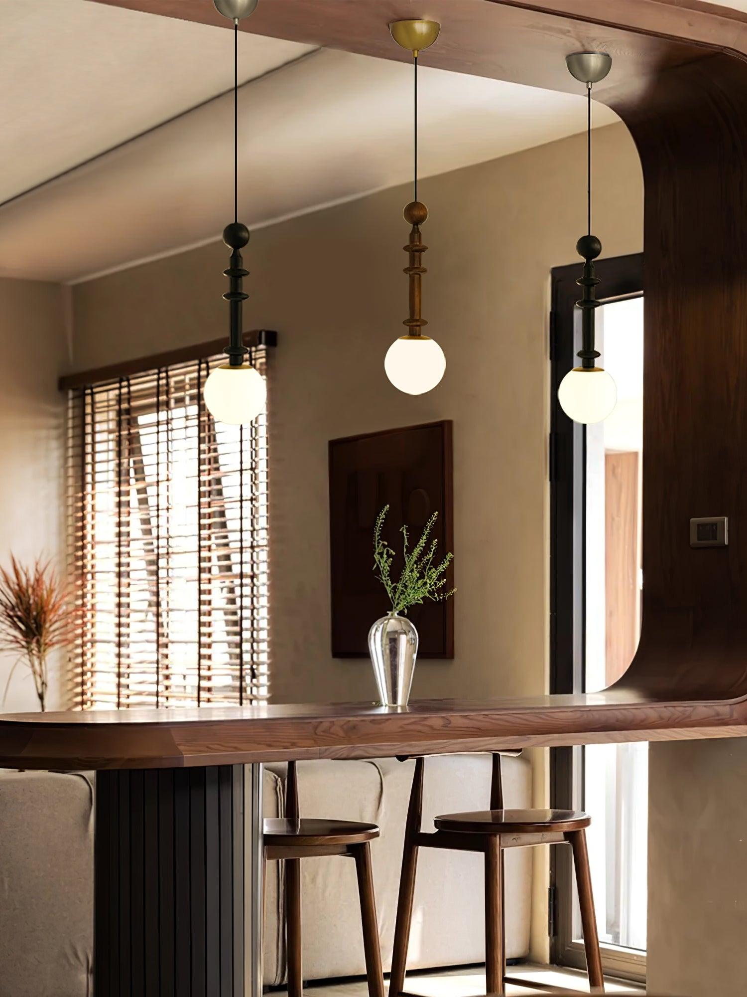 Barvel Wood Industrial Pendant Light-Neutral Decor