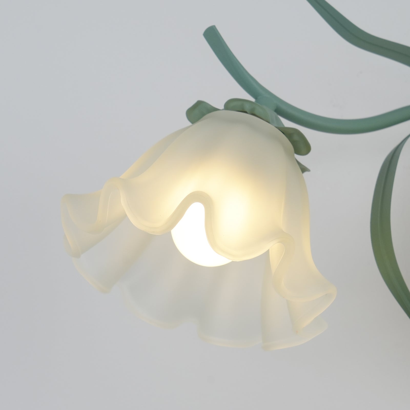 Oly Premium Nordic Art Flared Glass Wall Light-Neutral Decor