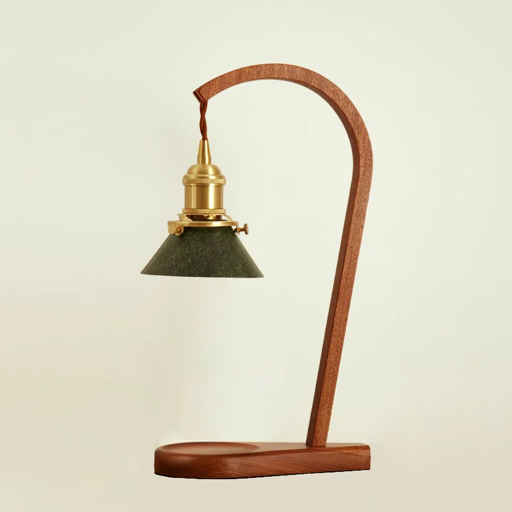 Luxen Wood Mid-Century Modern Table Lamp-Neutral Decor