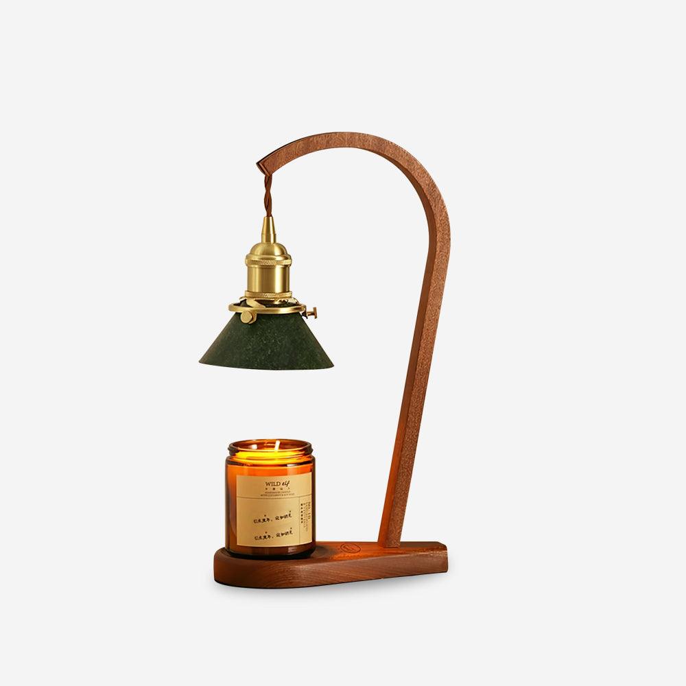 Luxen Wood Mid-Century Modern Table Lamp-Neutral Decor
