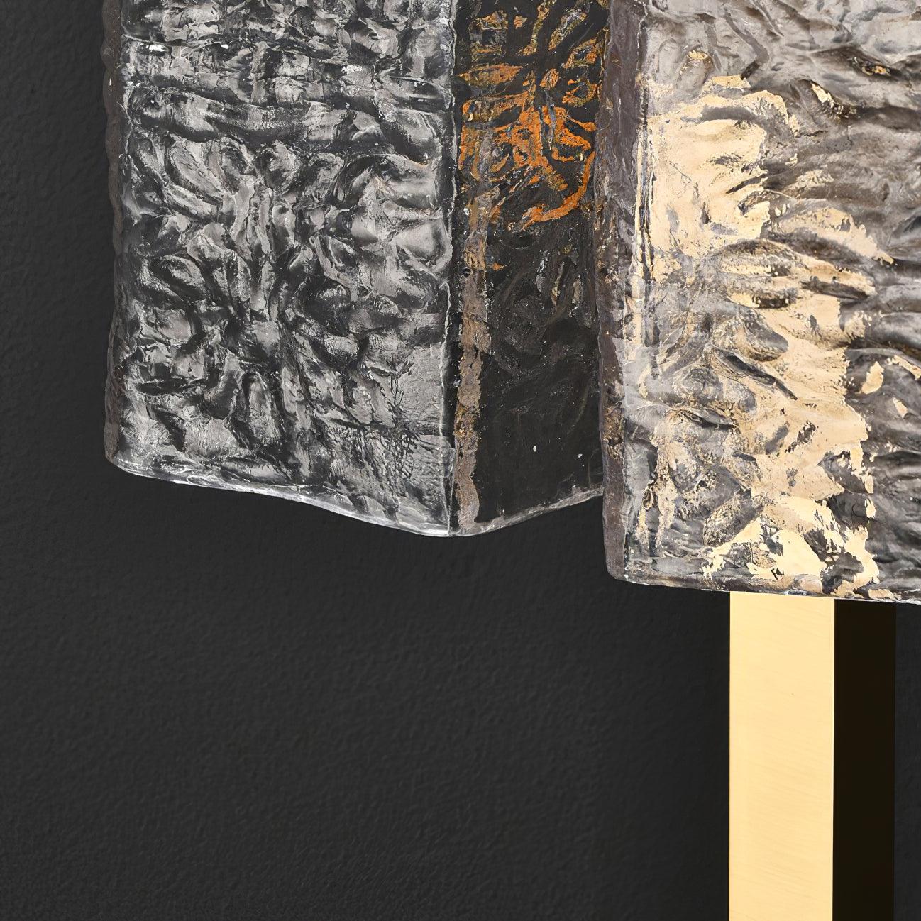 Blyn Brass Glass Artistic Table Lamp-Neutral Decor