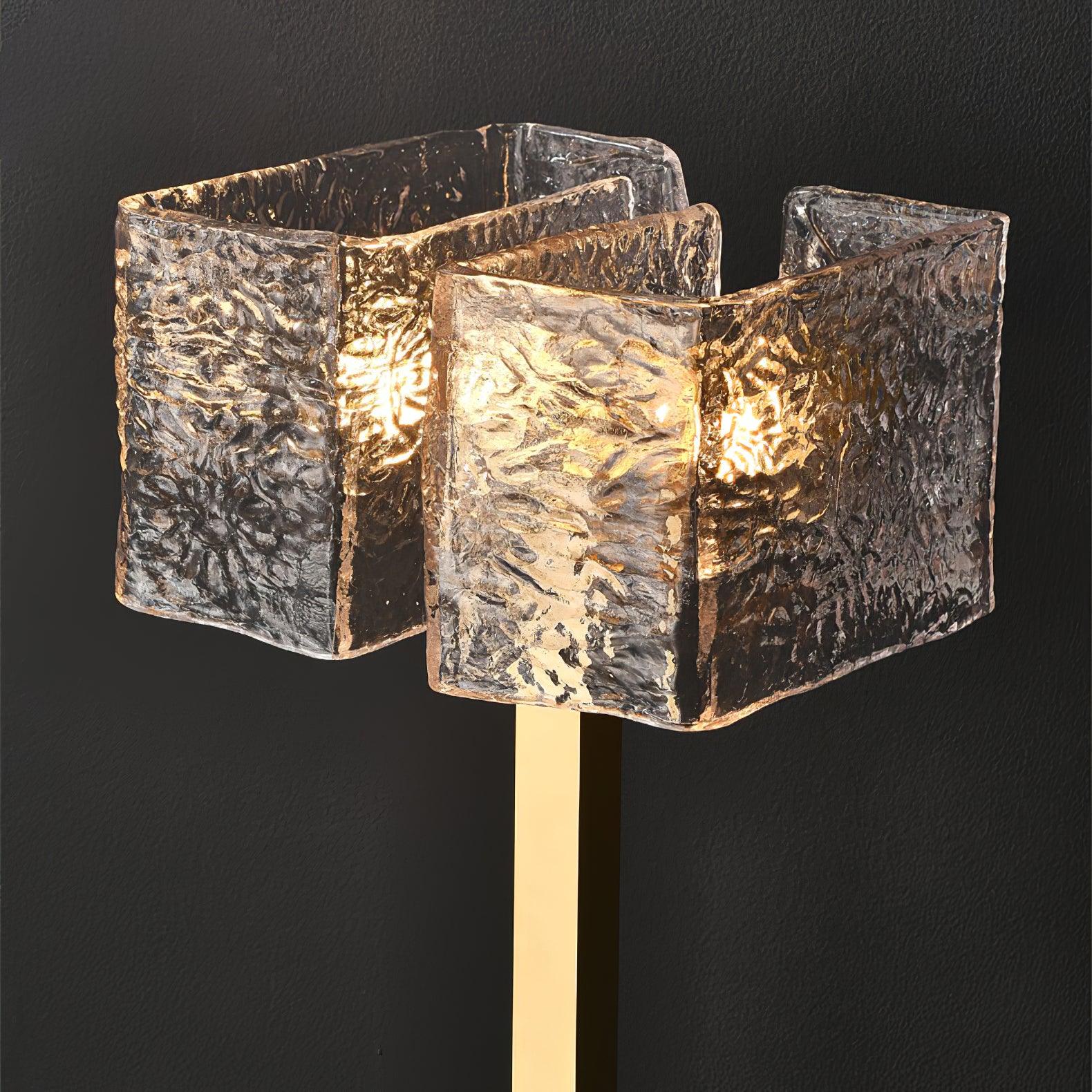 Blyn Brass Glass Artistic Table Lamp-Neutral Decor