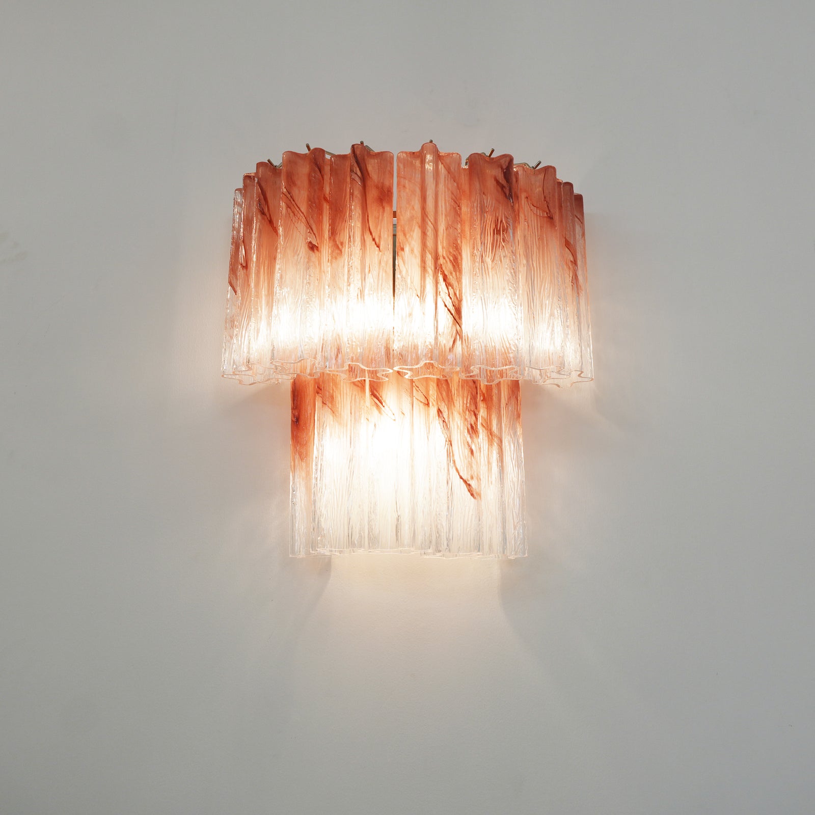 Aurora Wall Light Rose Glass Blades Romantic Watercolor-Neutral Decor