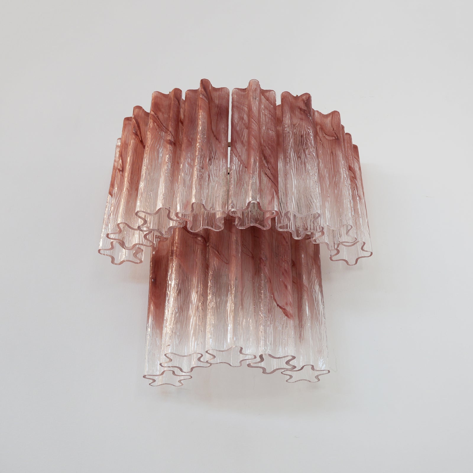Aurora Wall Light Rose Glass Blades Romantic Watercolor-Neutral Decor