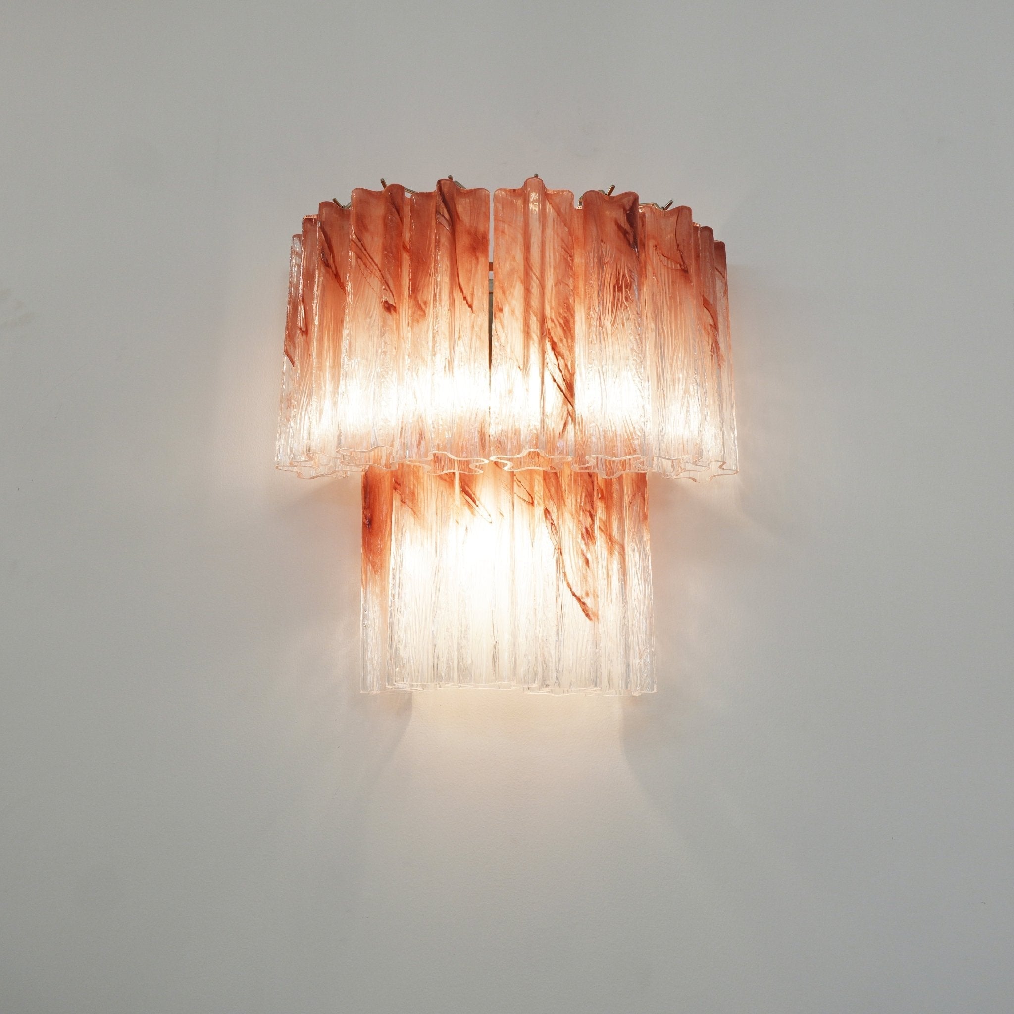 Aurora Wall Light Rose Glass Blades Romantic Watercolor-Neutral Decor