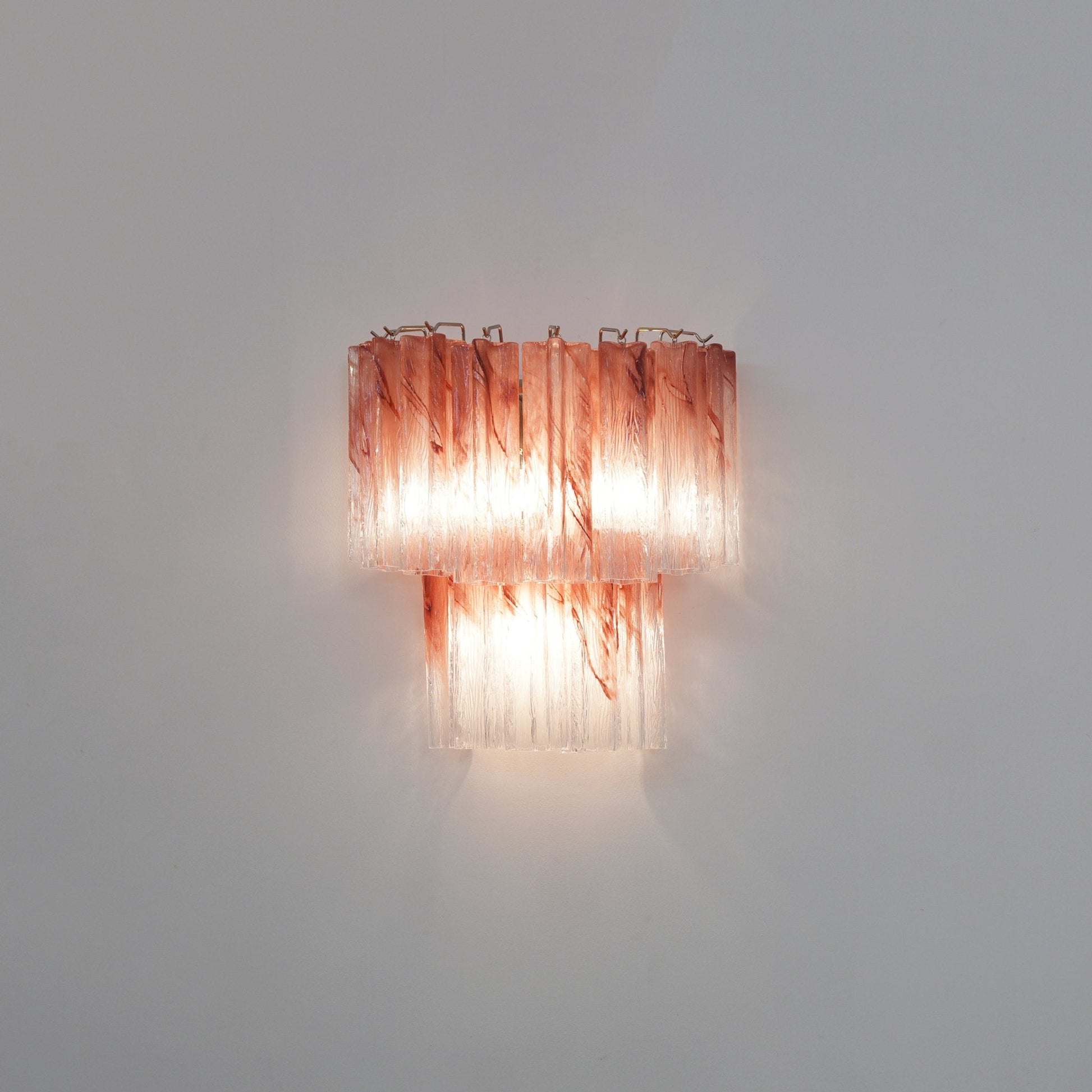 Aurora Wall Light Rose Glass Blades Romantic Watercolor-Neutral Decor