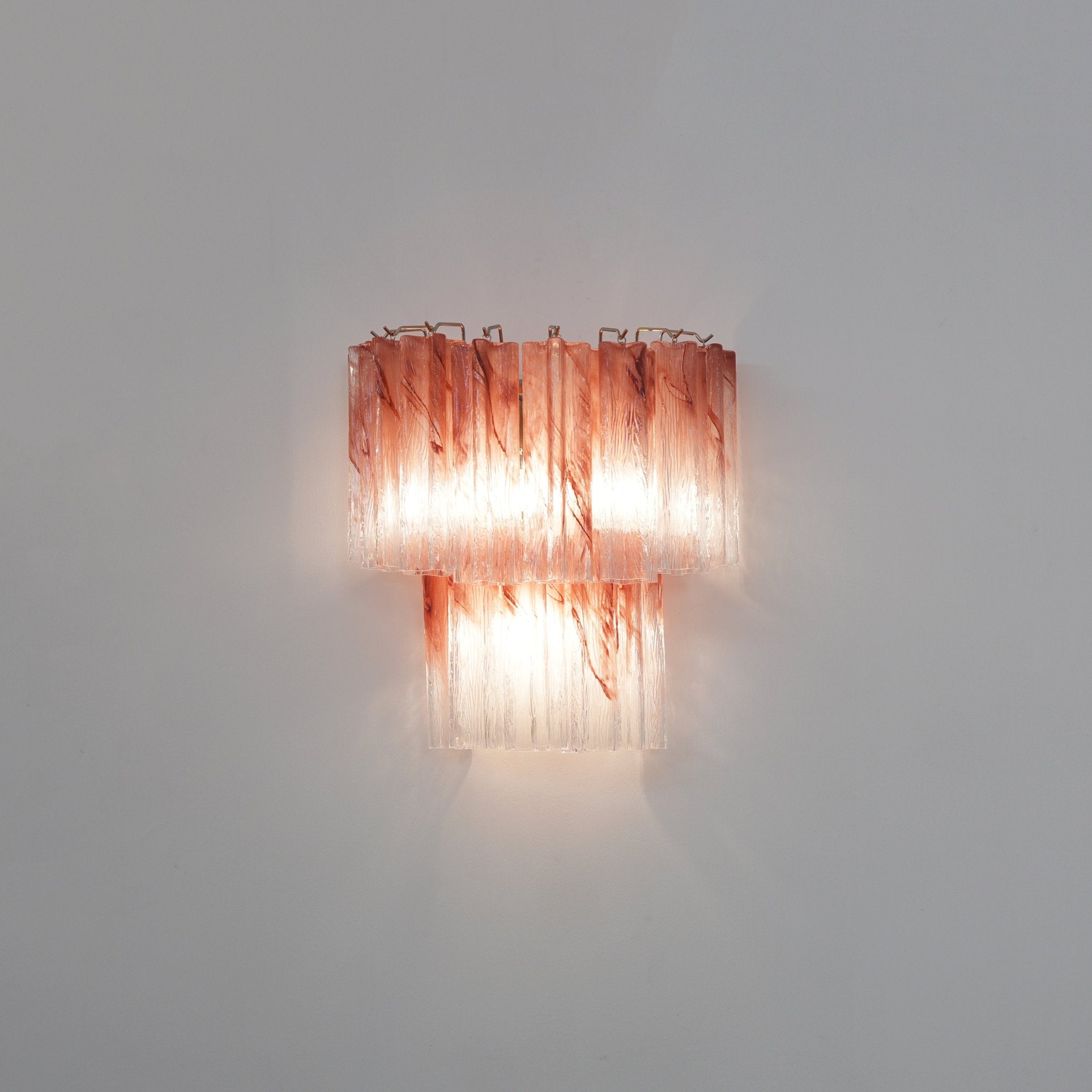 Aurora Wall Light Rose Glass Blades Romantic Watercolor-Neutral Decor