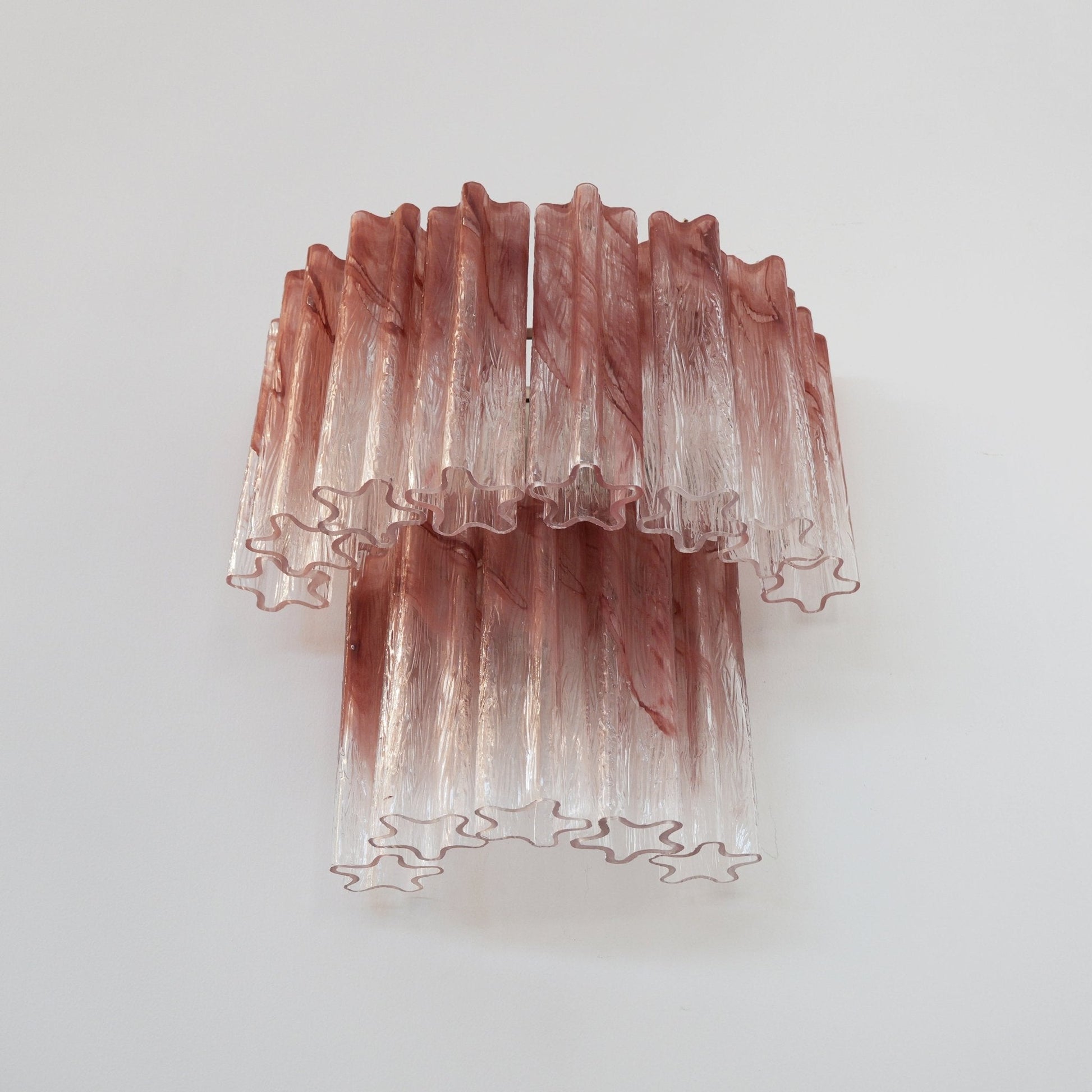 Aurora Wall Light Rose Glass Blades Romantic Watercolor-Neutral Decor