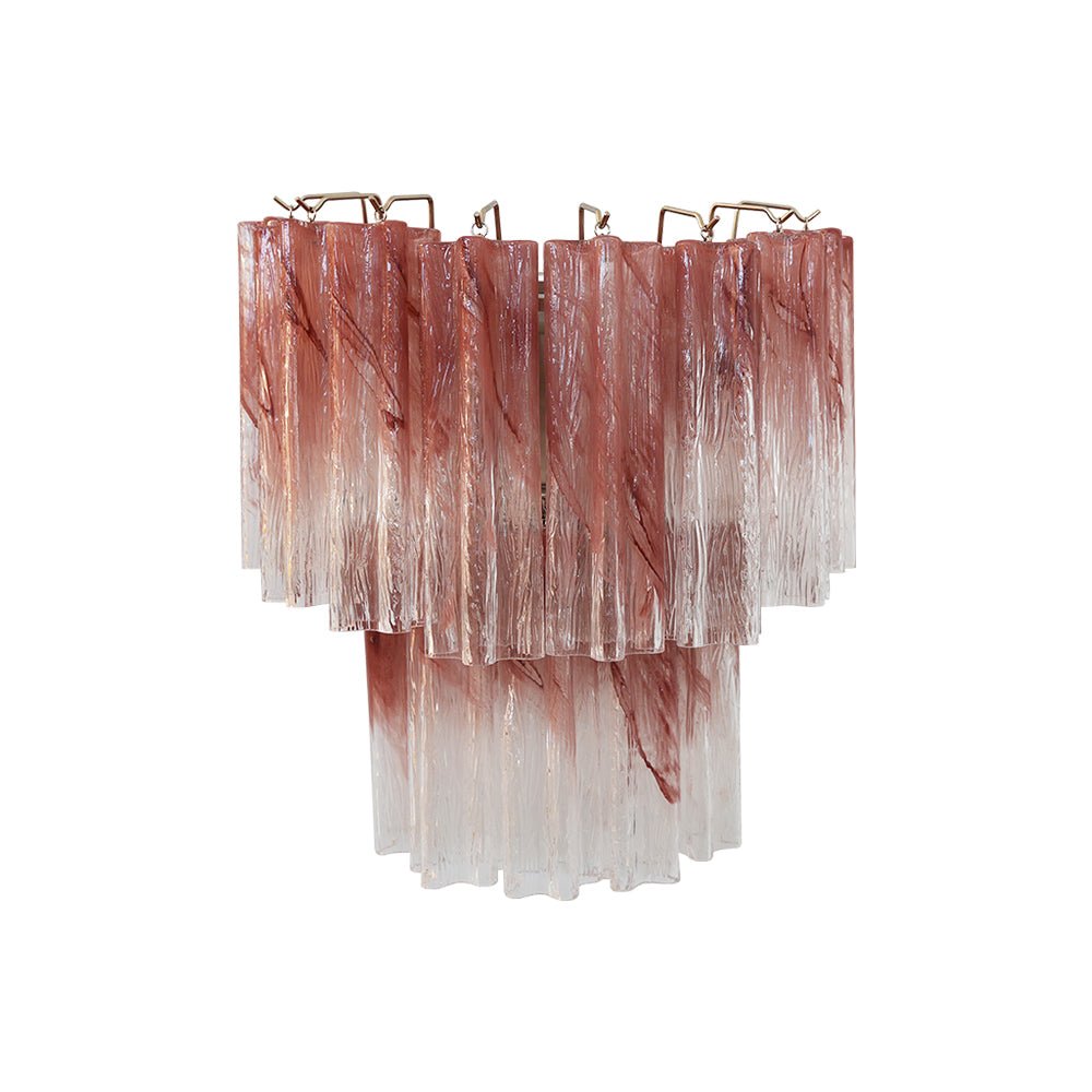 Aurora Wall Light Rose Glass Blades Romantic Watercolor-Neutral Decor