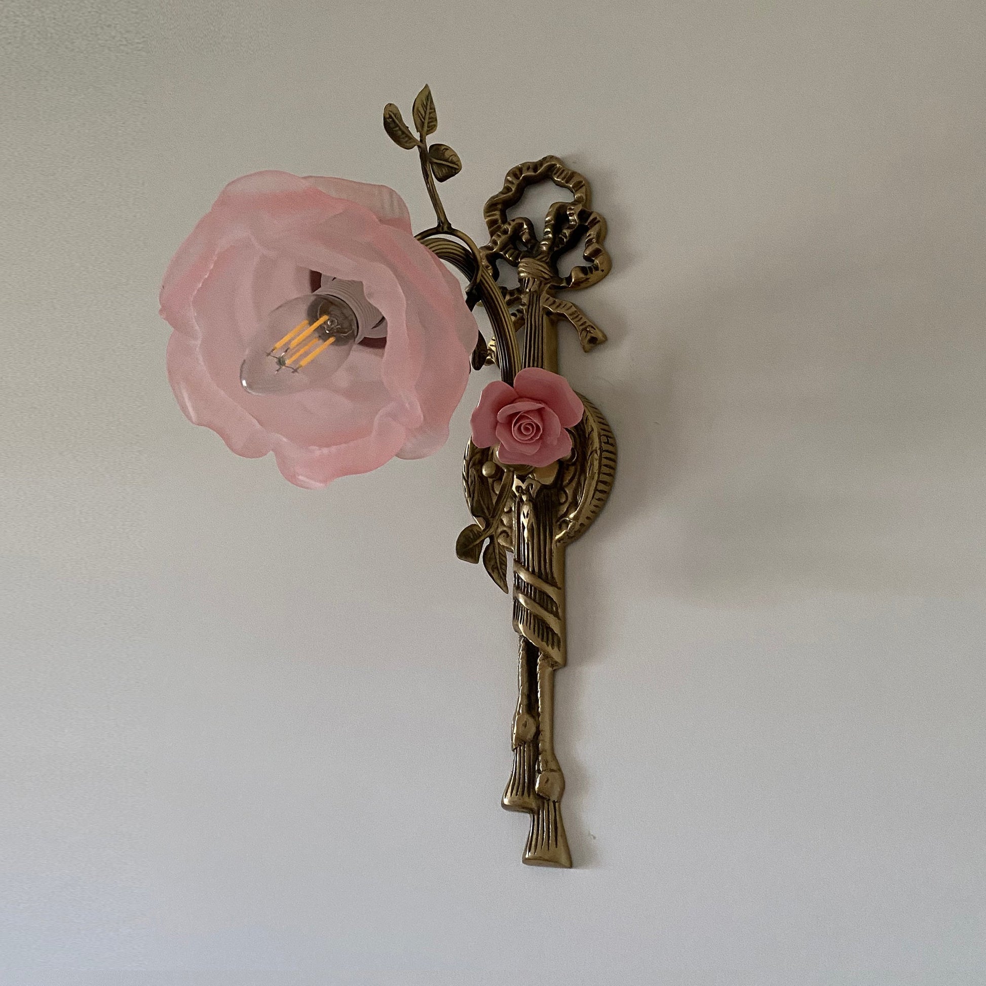Rosalie wall lamp as a decorative accent piece.