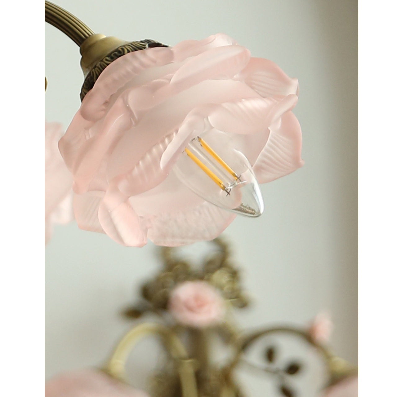The Rosalie sconce installed in a hallway, providing ambient light.