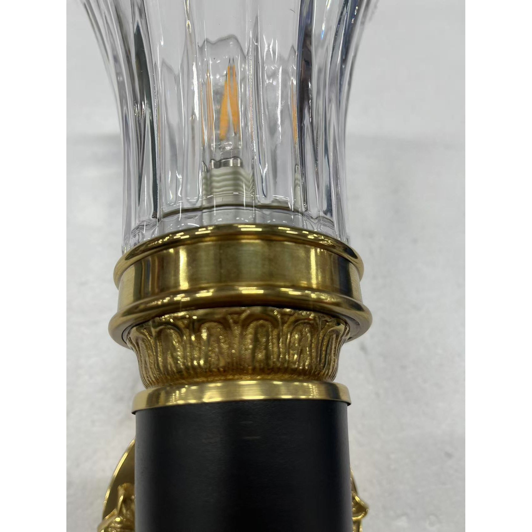 Full view of the Rosalinda Torch Wall Lamp.