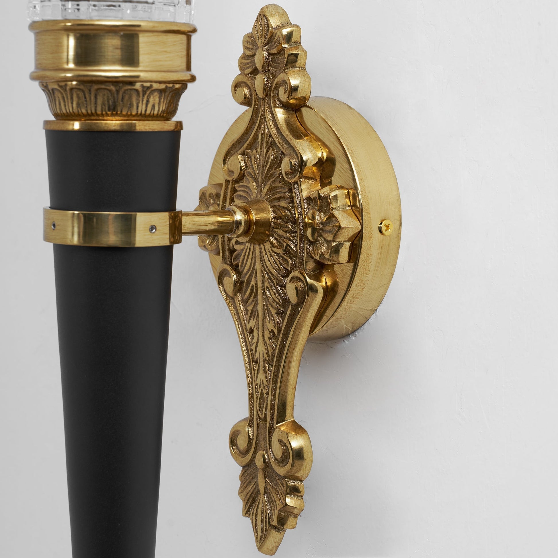 Top-down view of the Rosalinda Torch Wall Lamp.