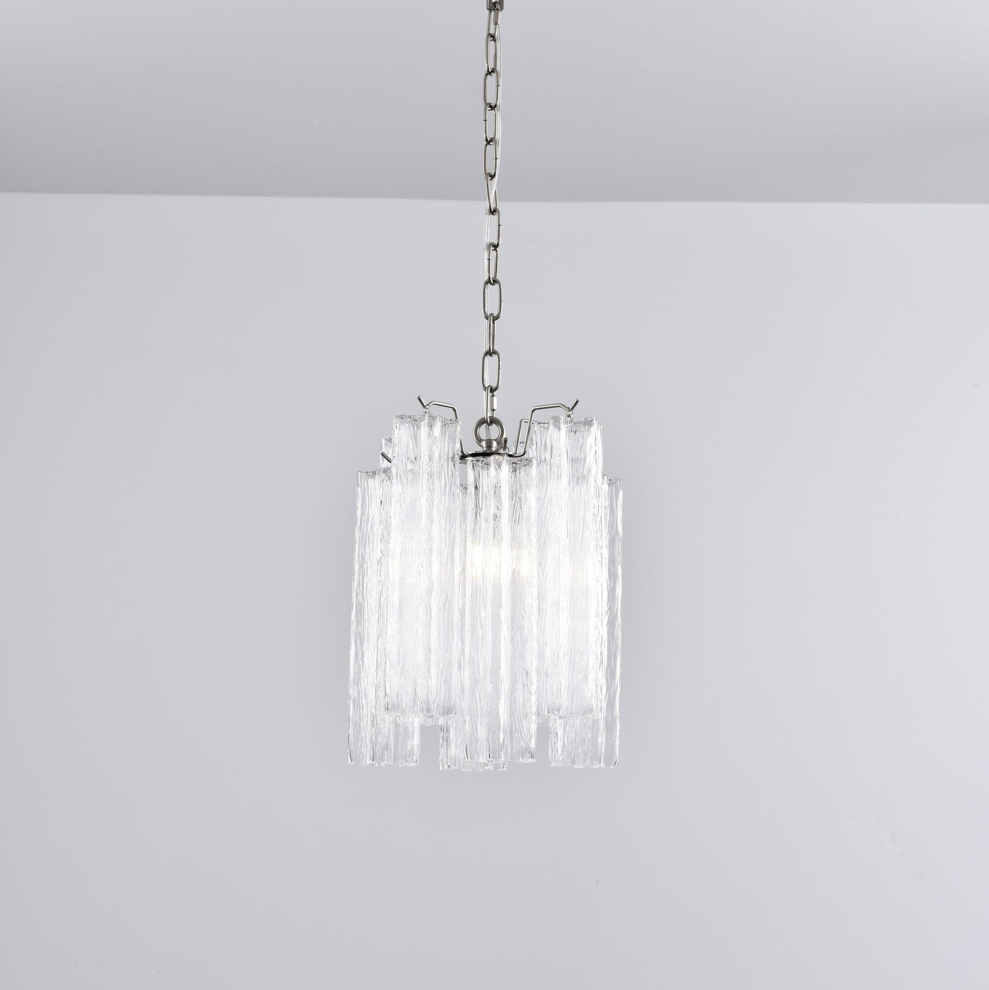 Aurora Chandelier Pink Gradient Murano Glass-Neutral Decor