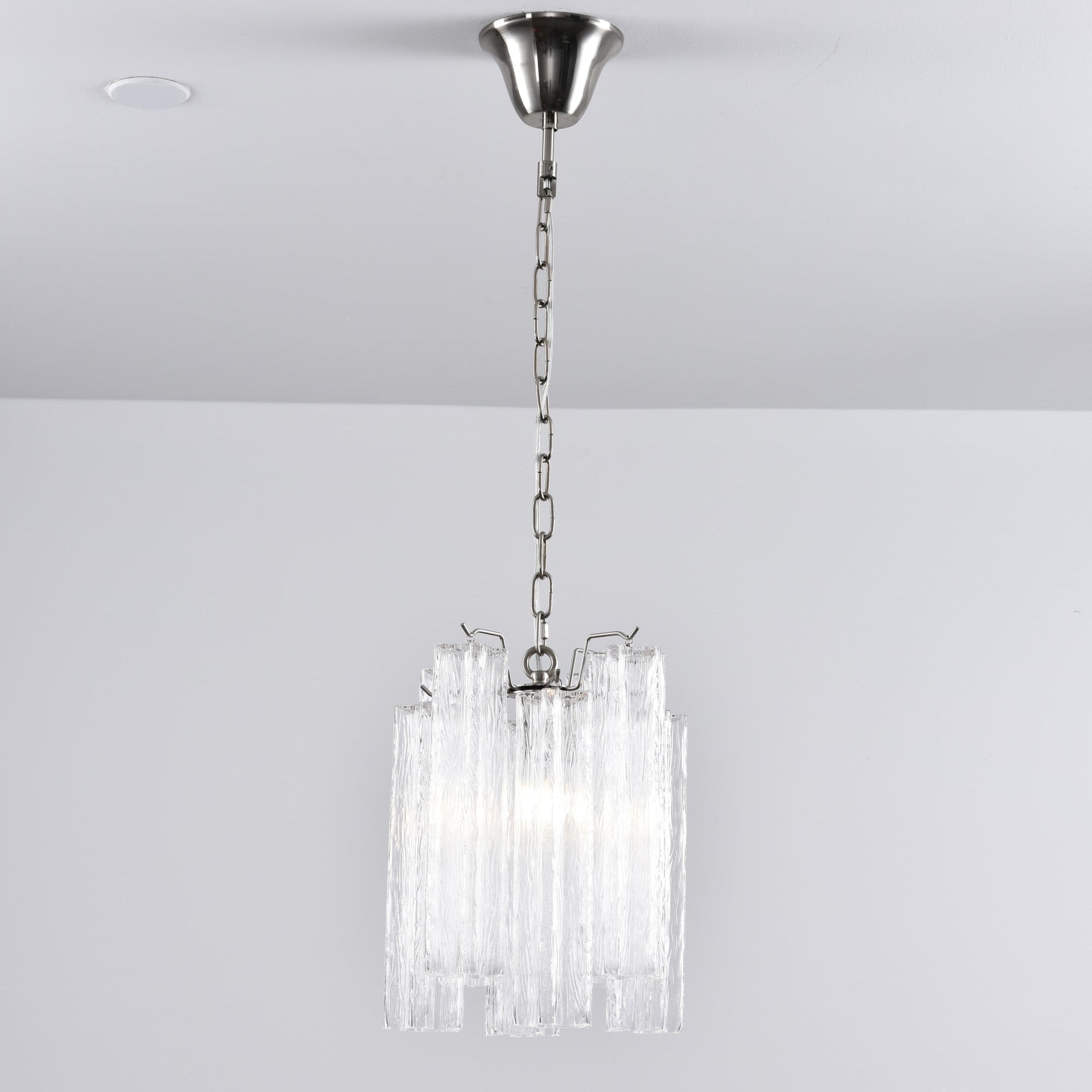 Aurora Chandelier Pink Gradient Murano Glass-Neutral Decor