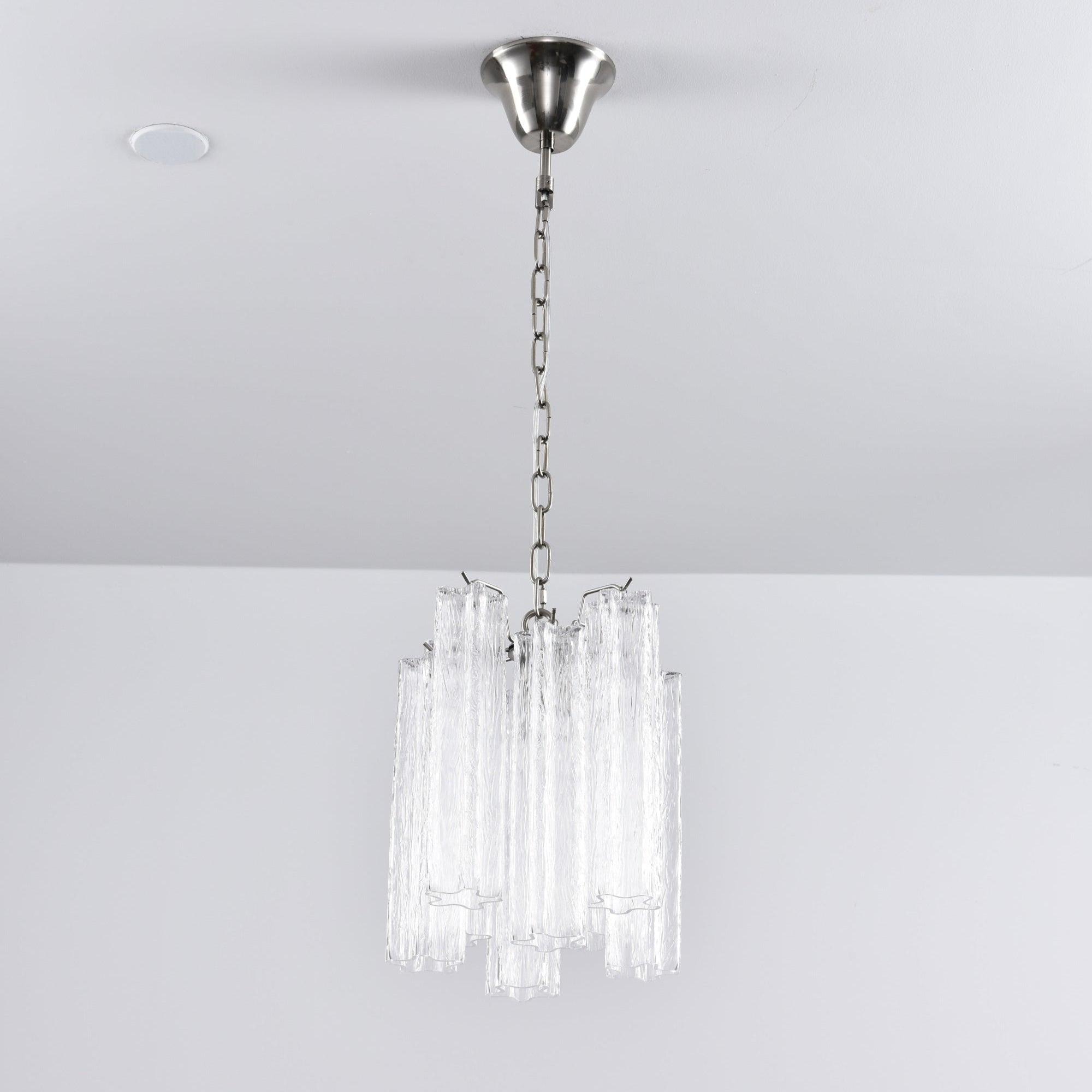 Aurora Chandelier Pink Gradient Murano Glass-Neutral Decor