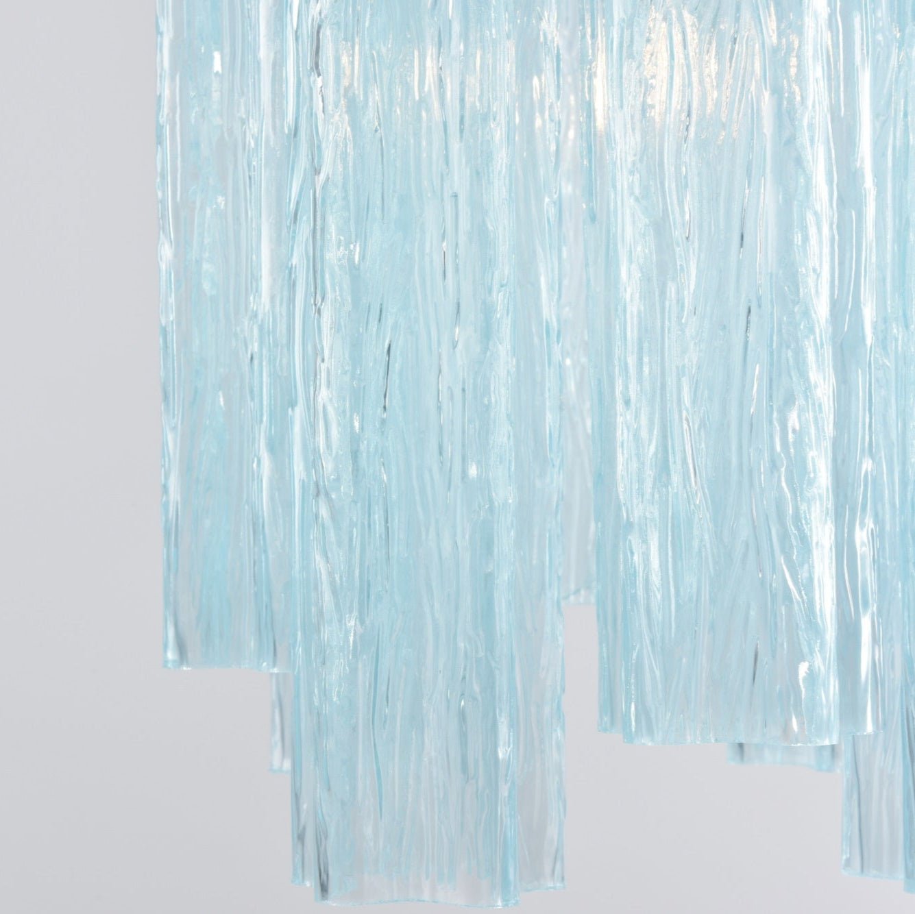 Aurora Chandelier Pink Gradient Murano Glass-Neutral Decor