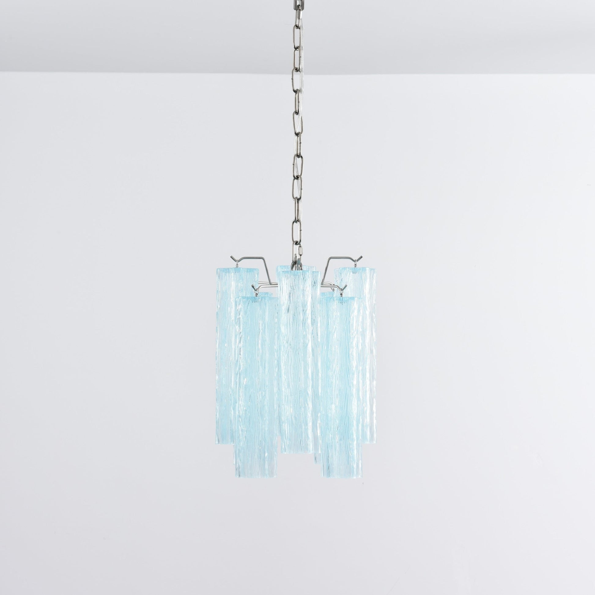 Aurora Chandelier Pink Gradient Murano Glass-Neutral Decor