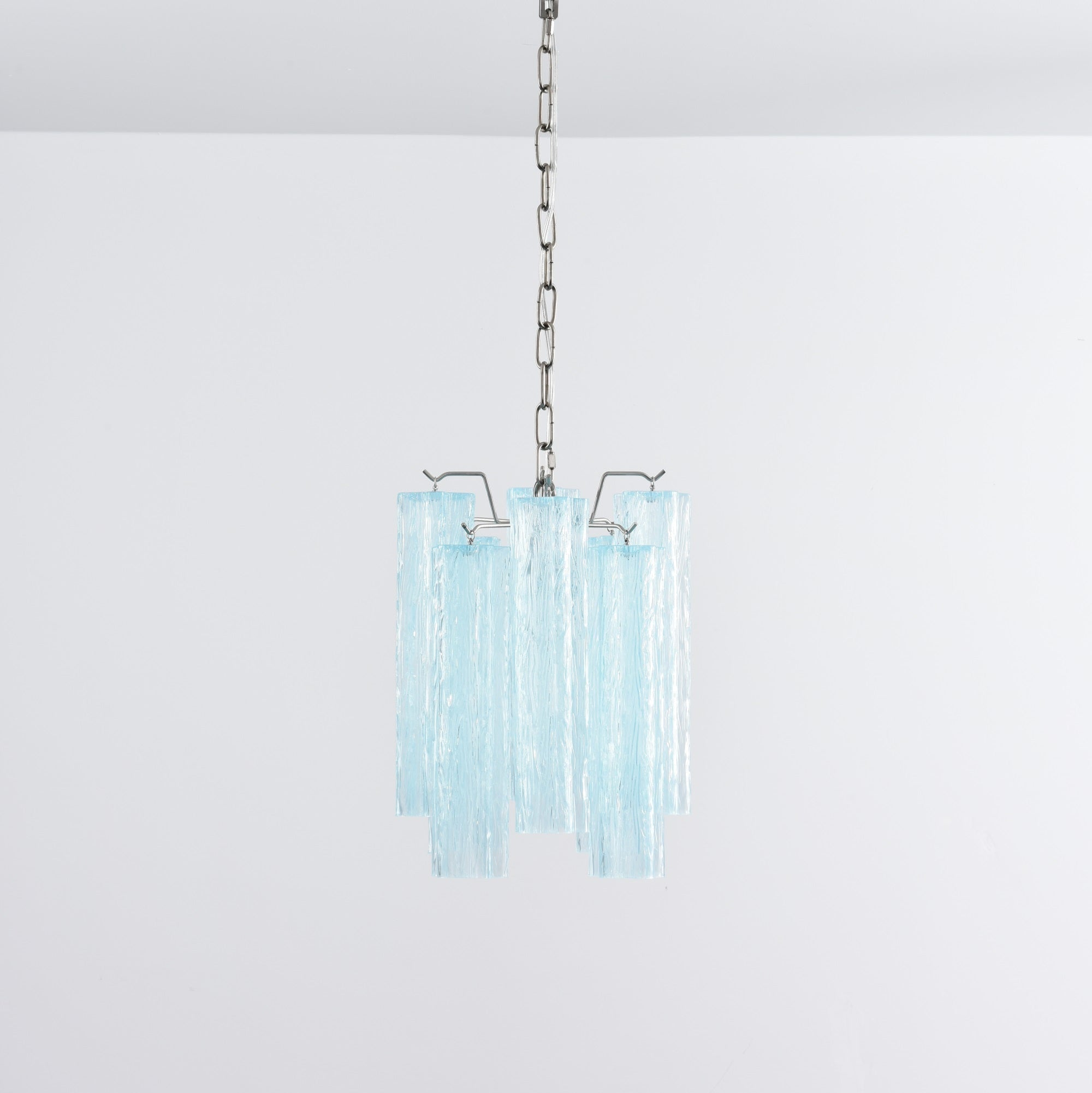 Aurora Chandelier Pink Gradient Murano Glass-Neutral Decor