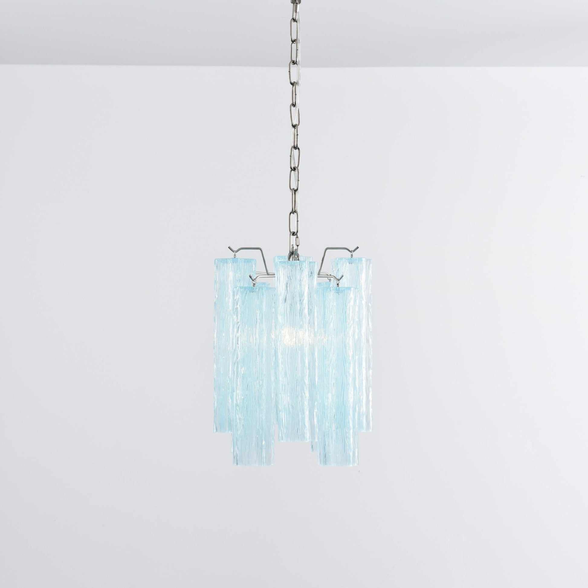 Aurora Chandelier Pink Gradient Murano Glass-Neutral Decor
