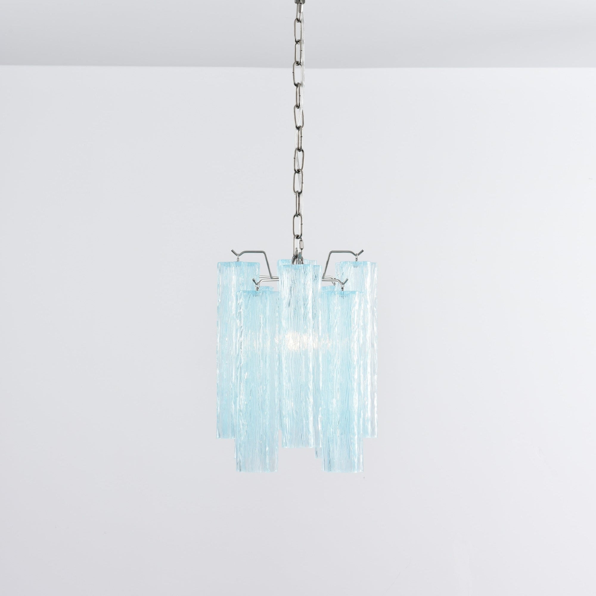 Aurora Chandelier Pink Gradient Murano Glass-Neutral Decor