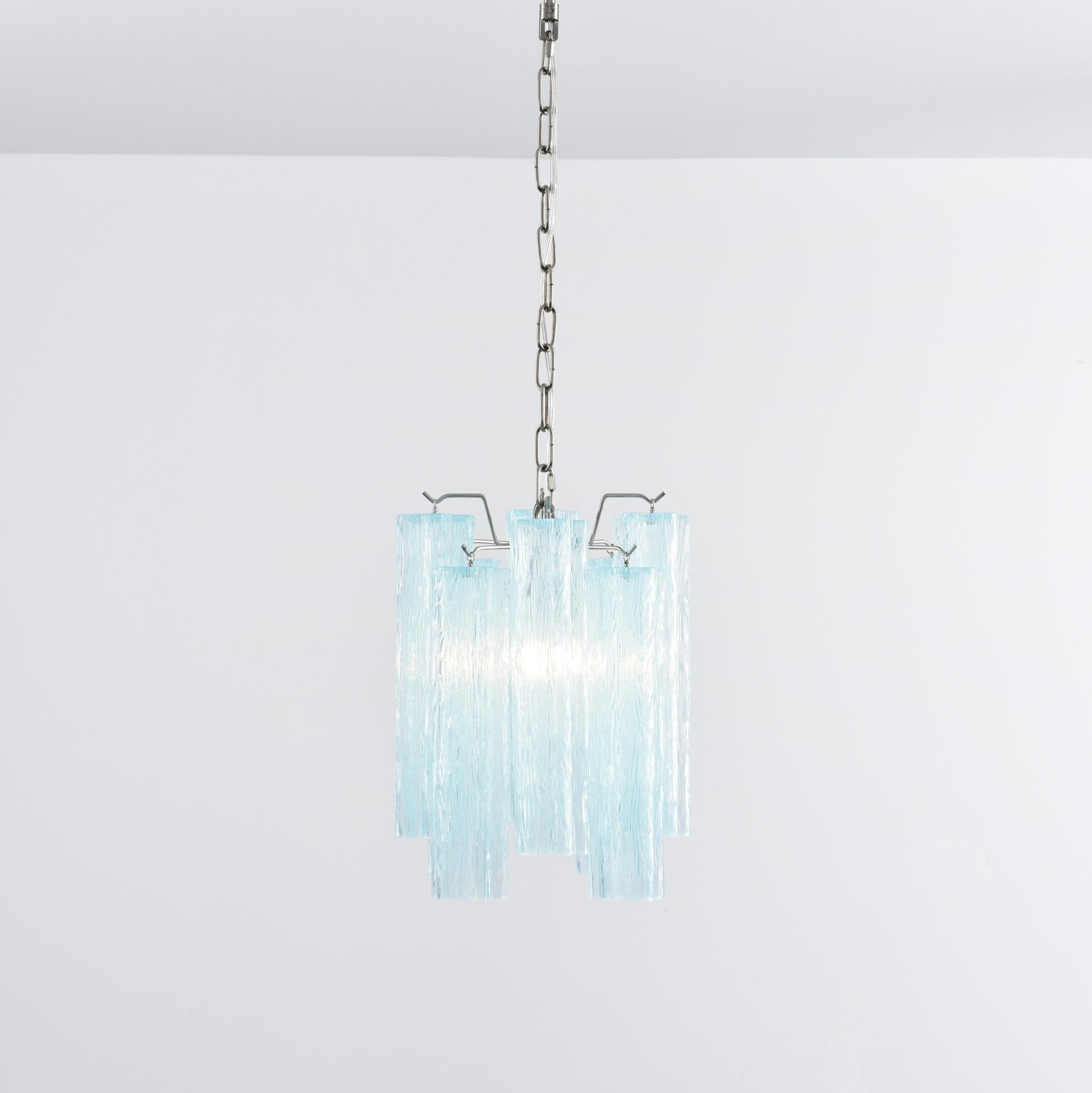 Aurora Chandelier Pink Gradient Murano Glass-Neutral Decor