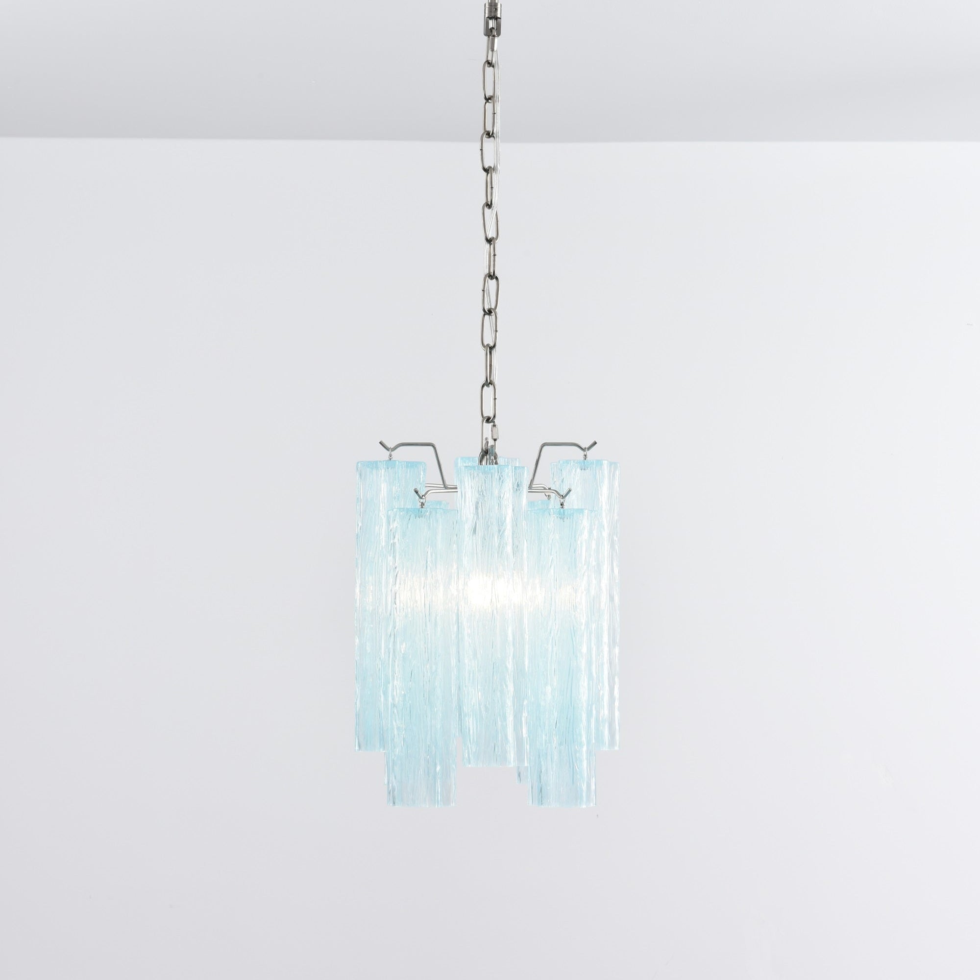 Aurora Chandelier Pink Gradient Murano Glass-Neutral Decor