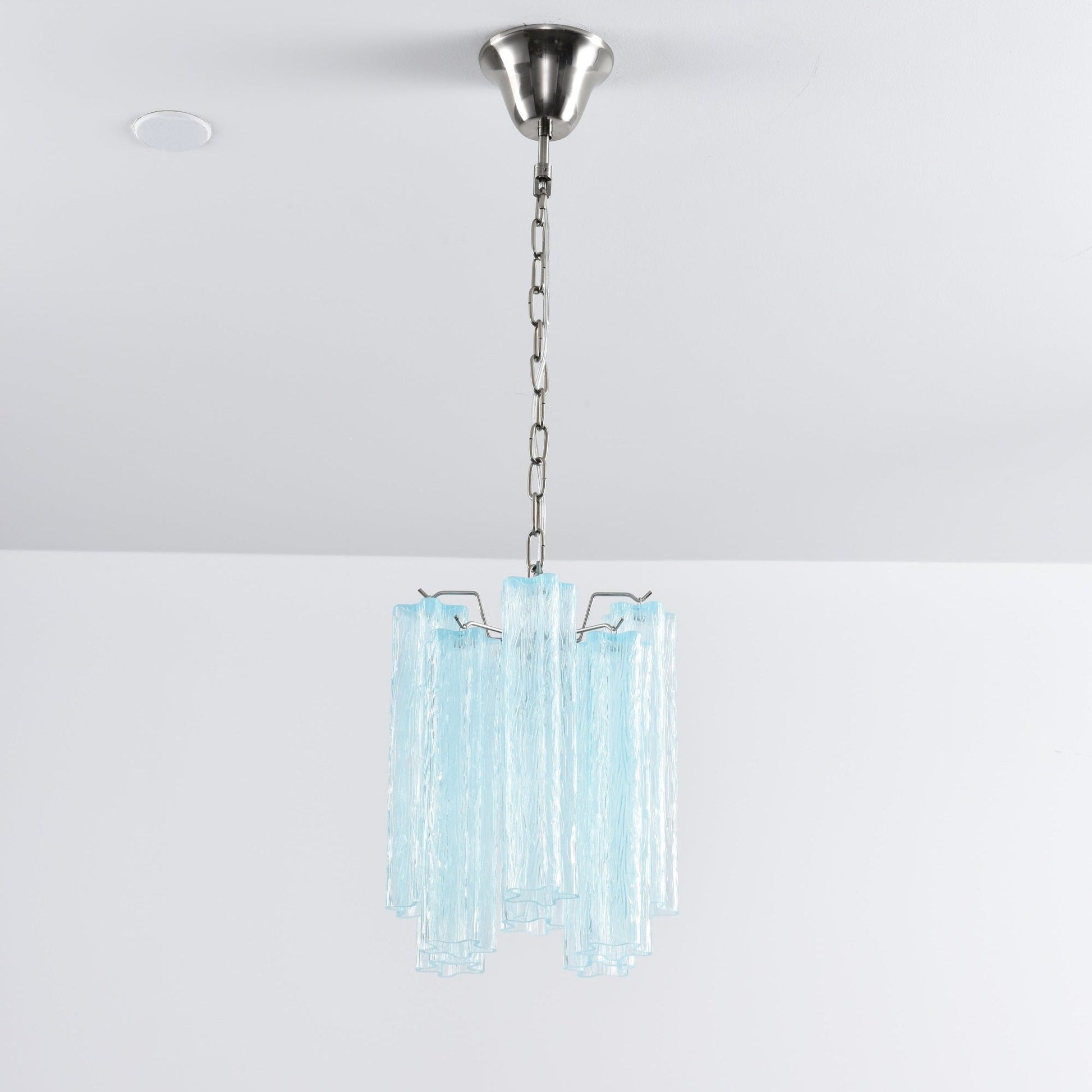 Aurora Chandelier Pink Gradient Murano Glass-Neutral Decor