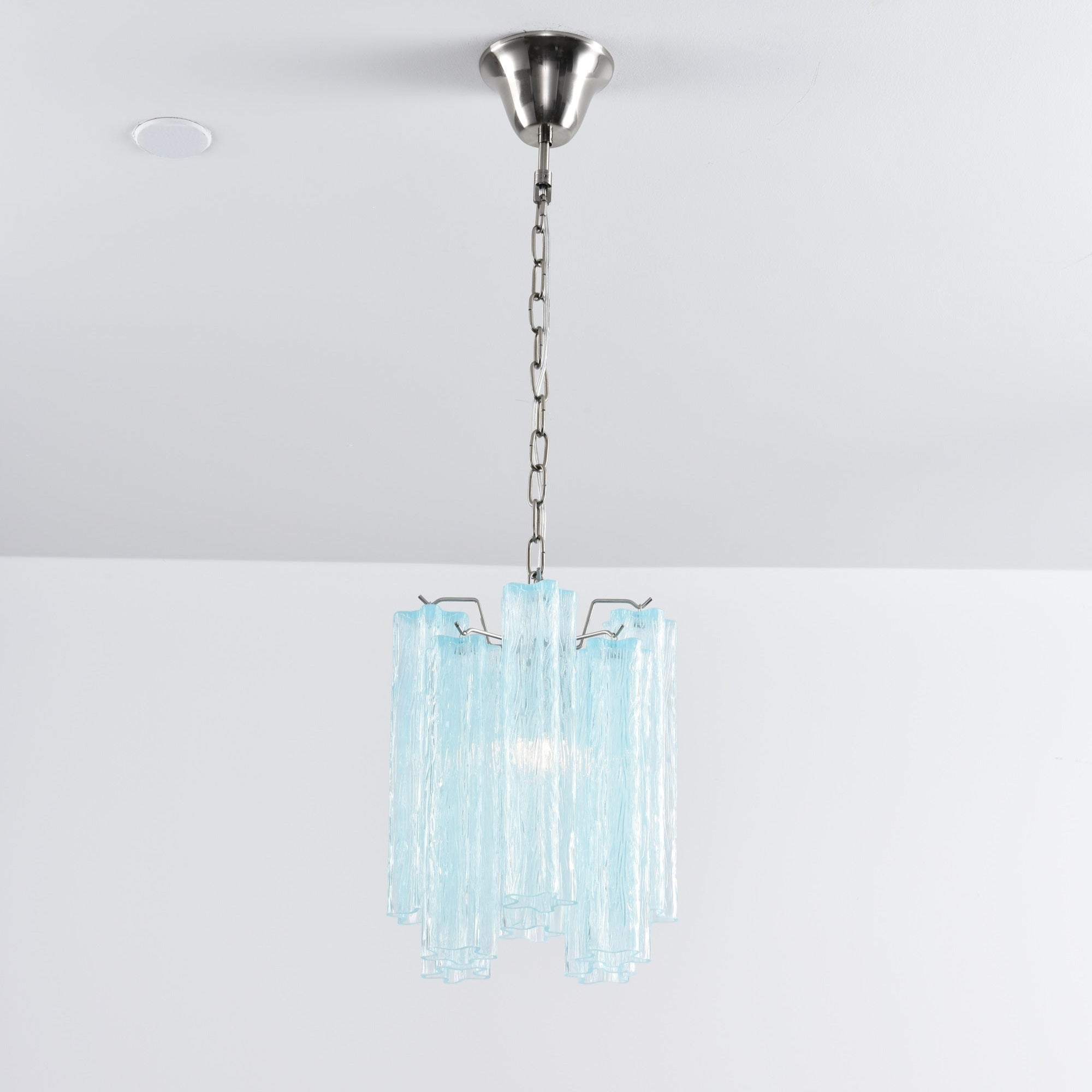 Aurora Chandelier Pink Gradient Murano Glass-Neutral Decor