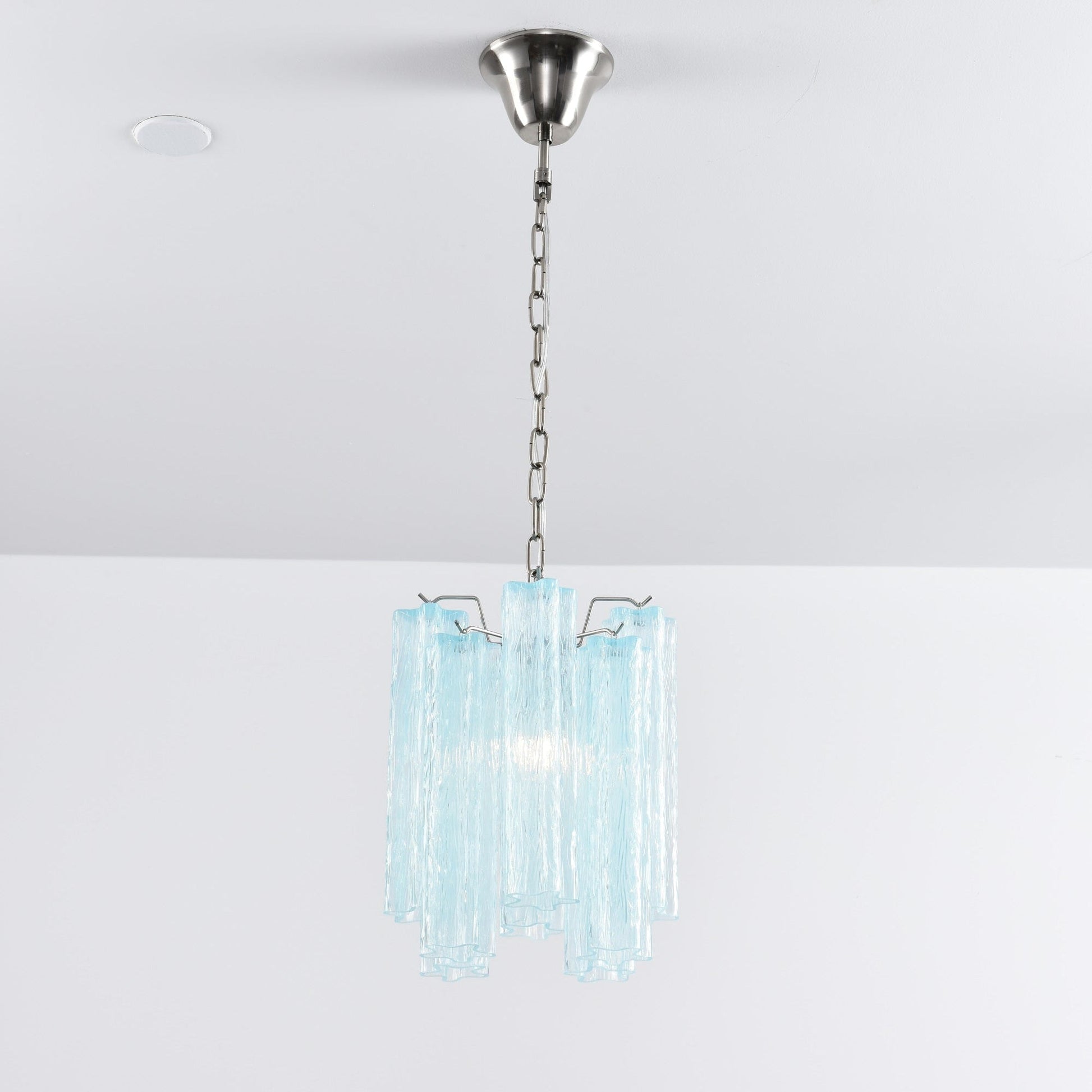 Aurora Chandelier Pink Gradient Murano Glass-Neutral Decor