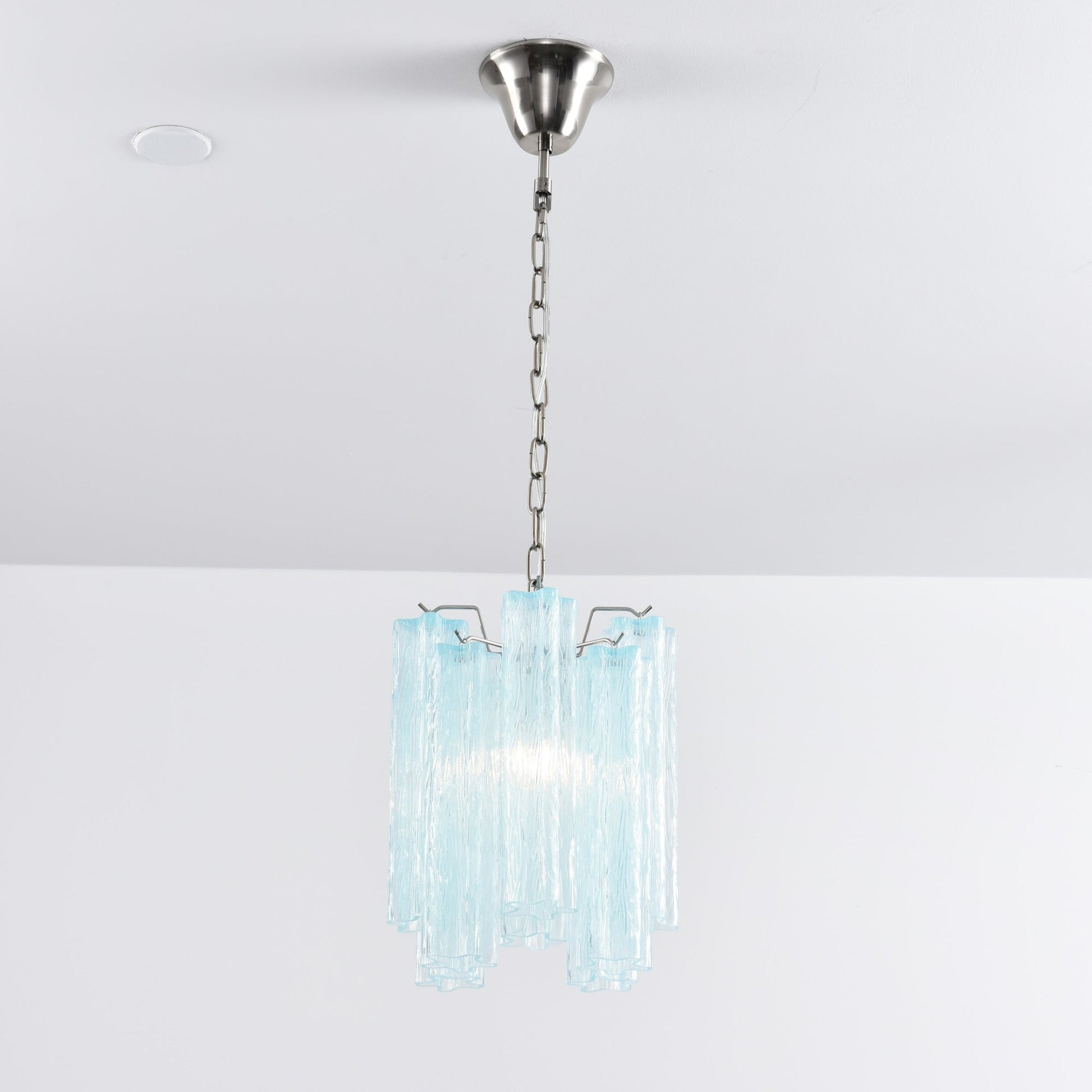 Aurora Chandelier Pink Gradient Murano Glass-Neutral Decor