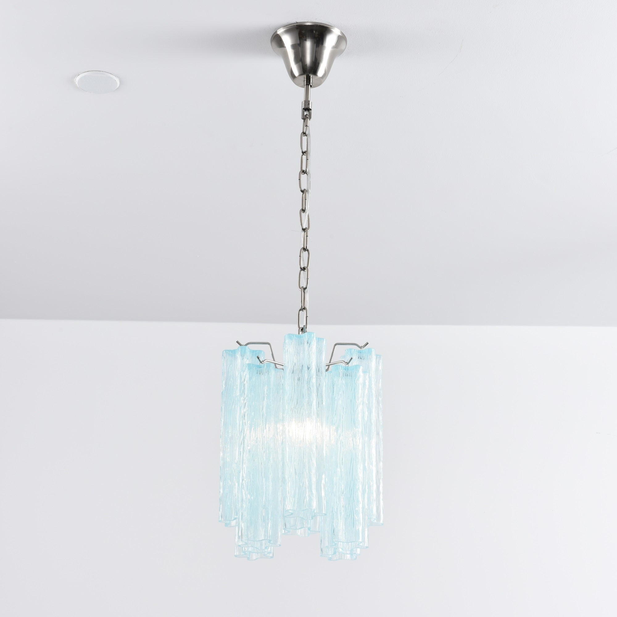 Aurora Chandelier Pink Gradient Murano Glass-Neutral Decor