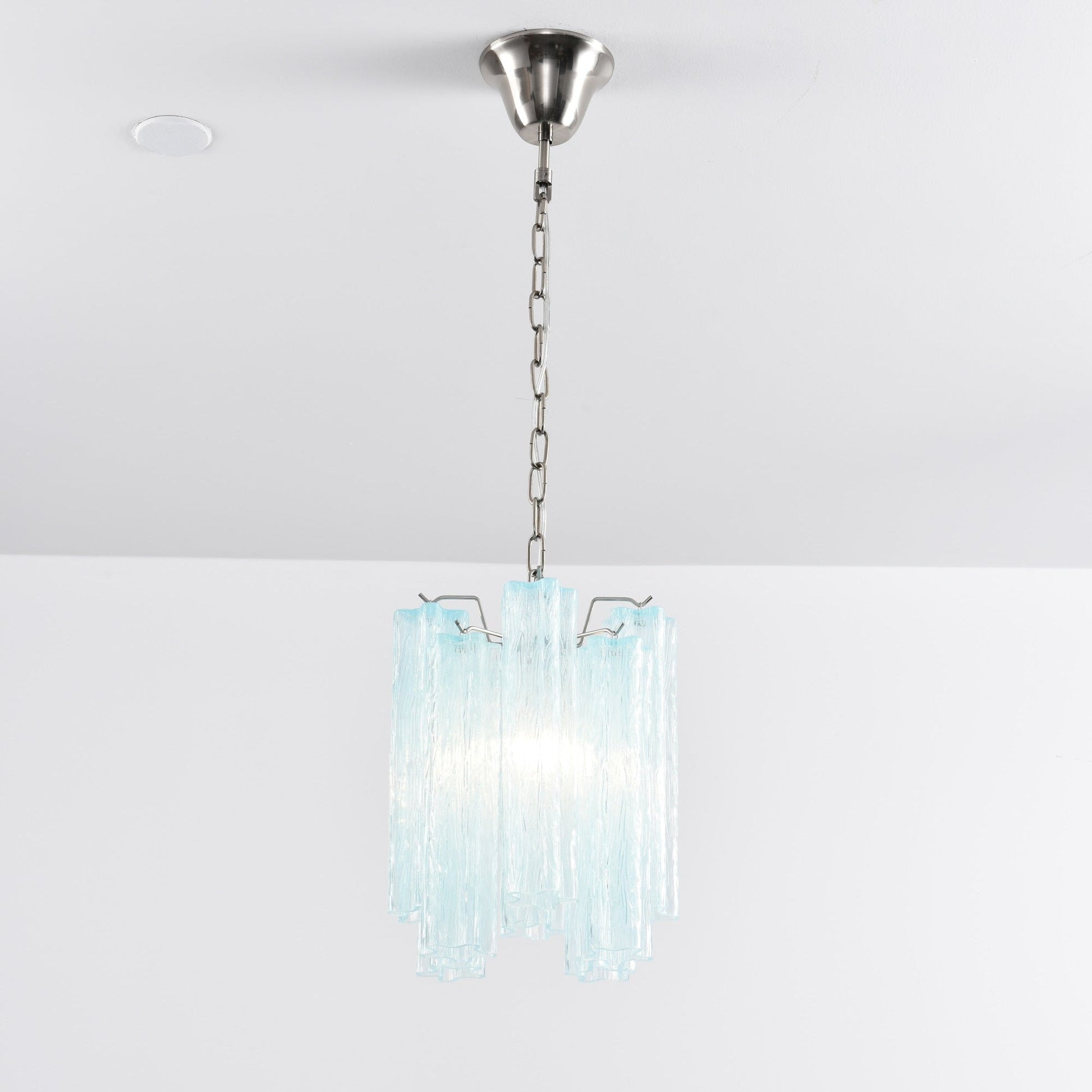 Aurora Chandelier Pink Gradient Murano Glass-Neutral Decor
