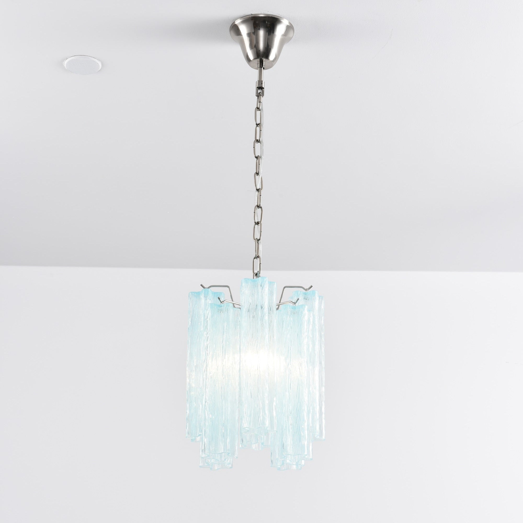 Aurora Chandelier Pink Gradient Murano Glass-Neutral Decor