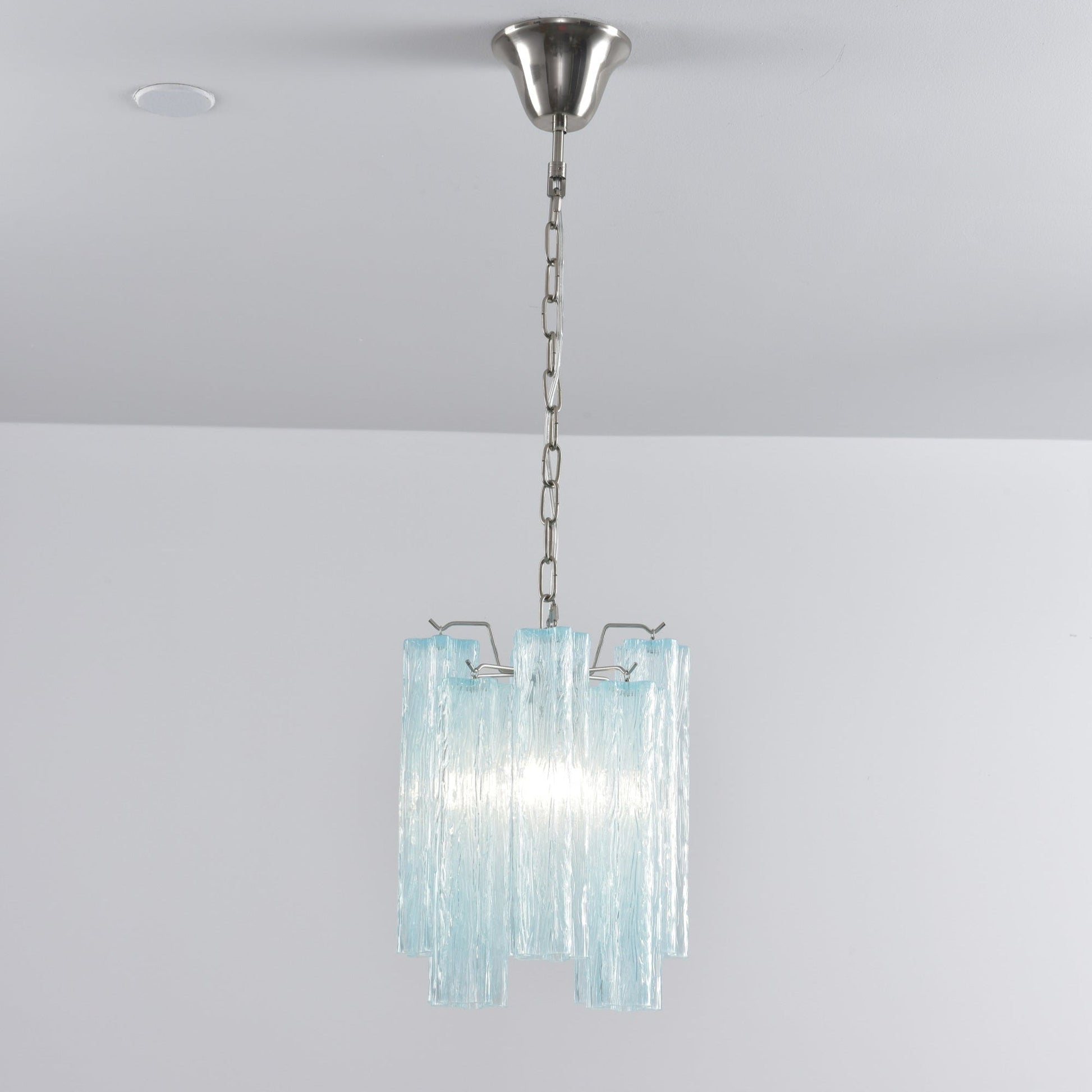 Aurora Chandelier Pink Gradient Murano Glass-Neutral Decor