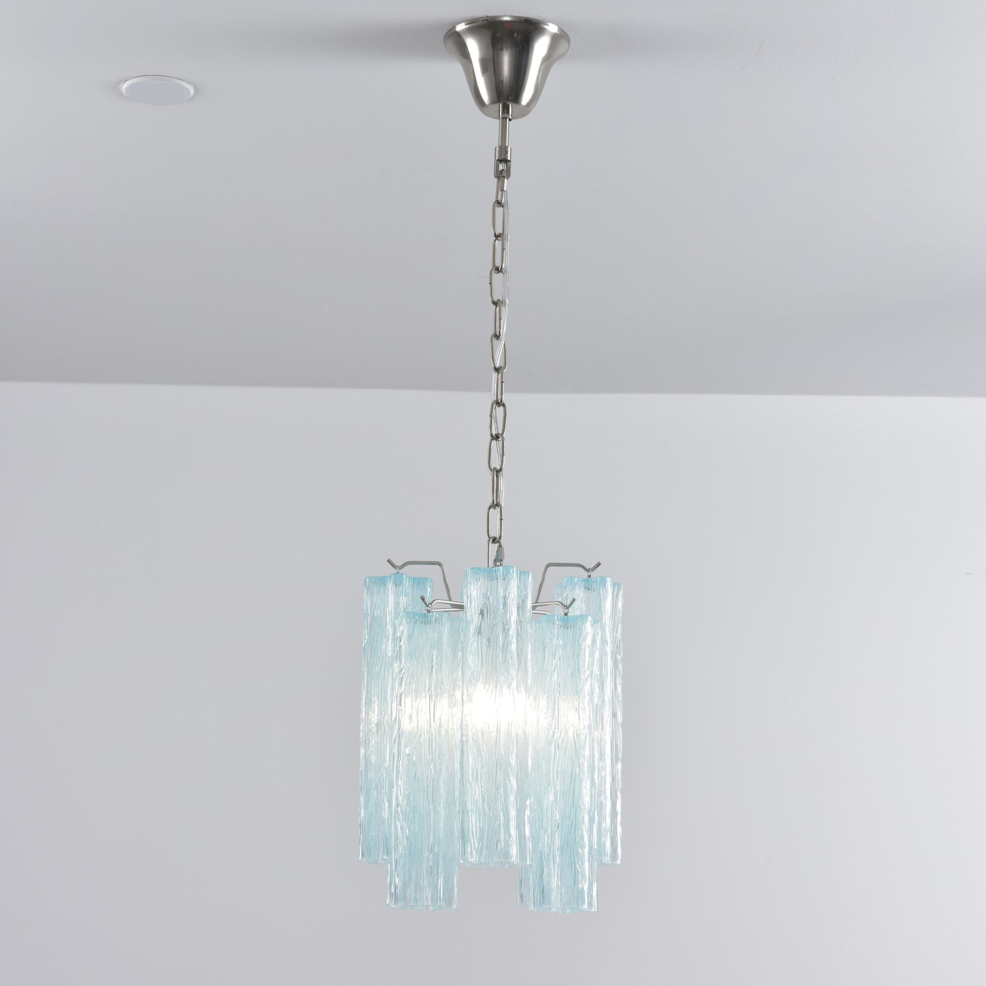 Aurora Chandelier Pink Gradient Murano Glass-Neutral Decor