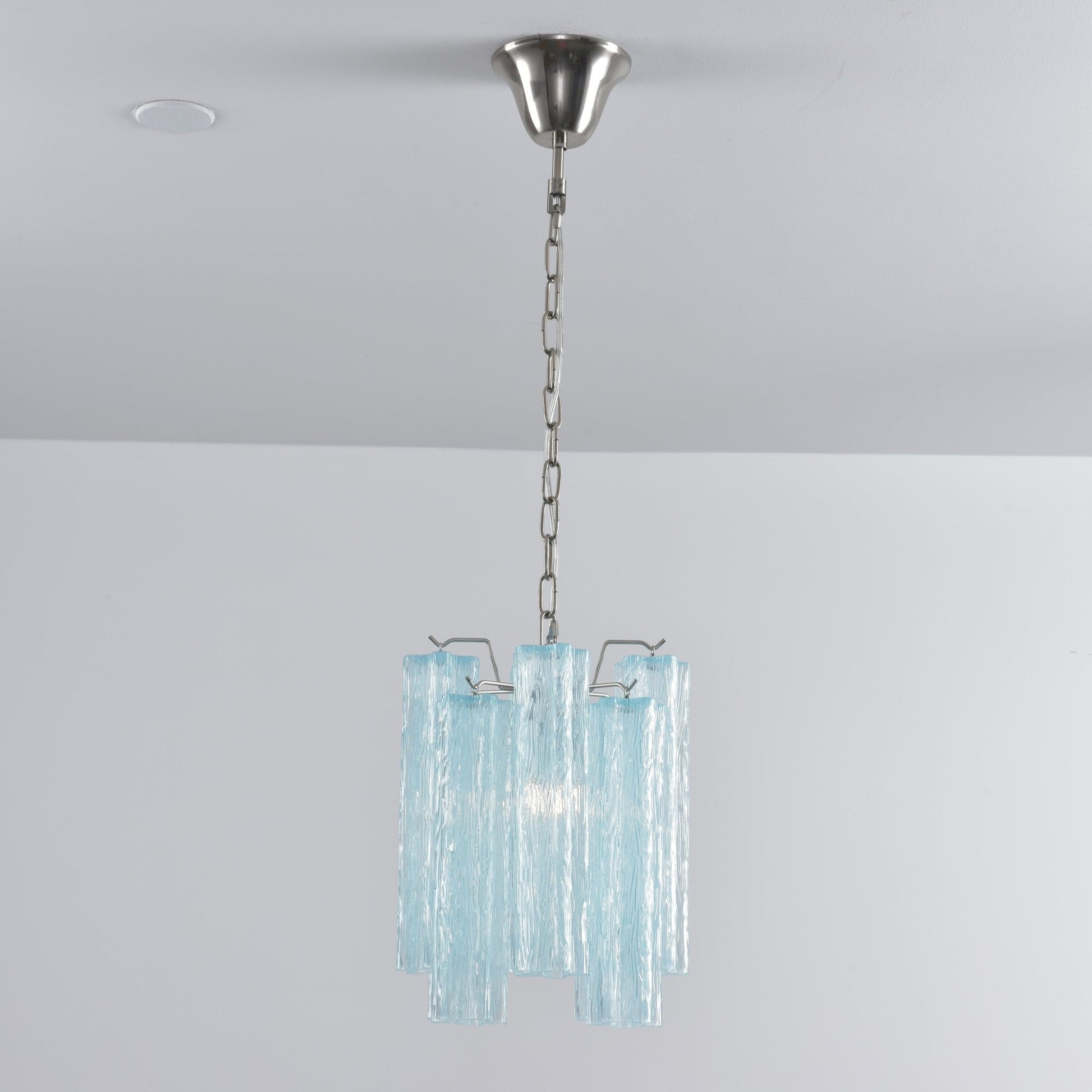 Aurora Chandelier Pink Gradient Murano Glass-Neutral Decor