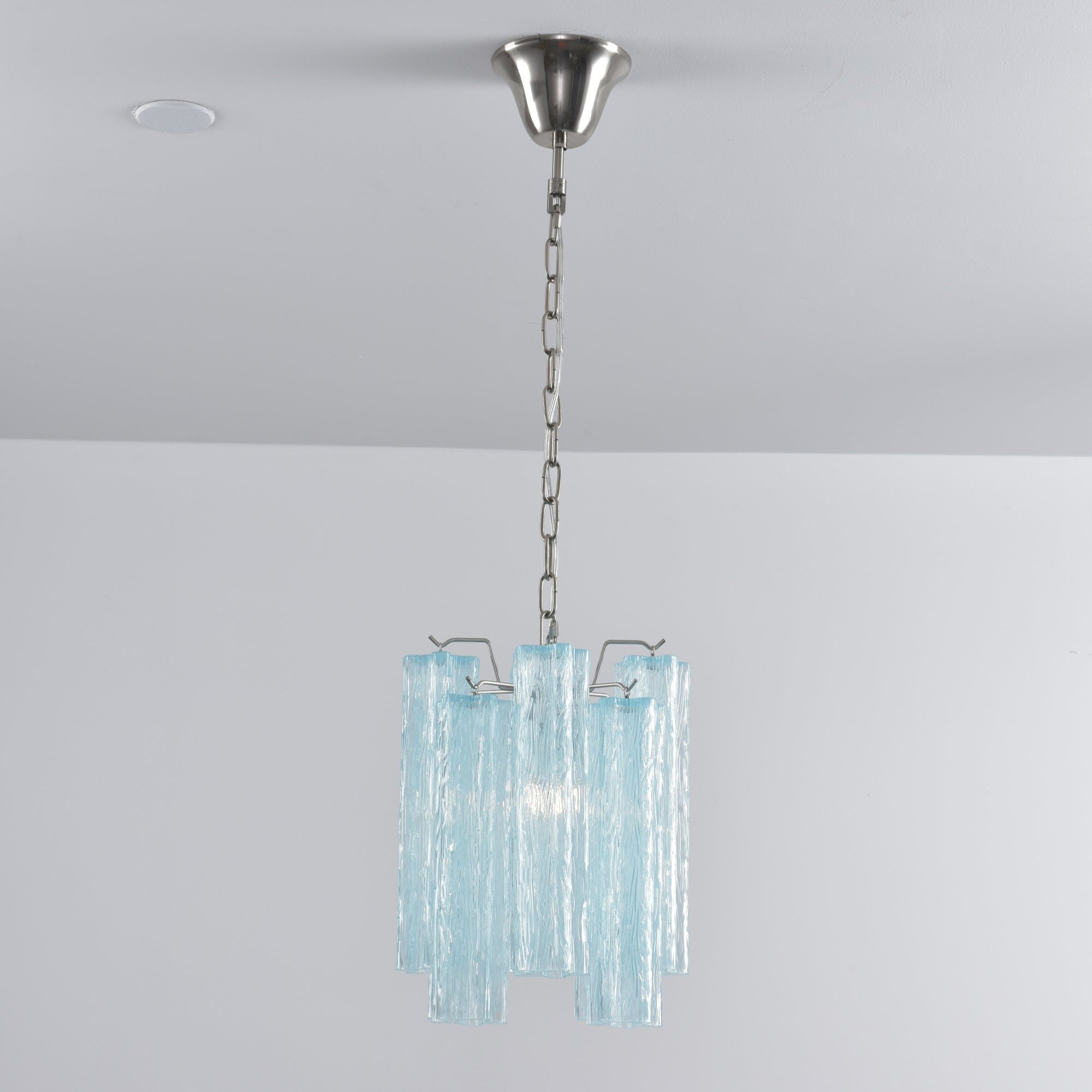 Aurora Chandelier Pink Gradient Murano Glass-Neutral Decor