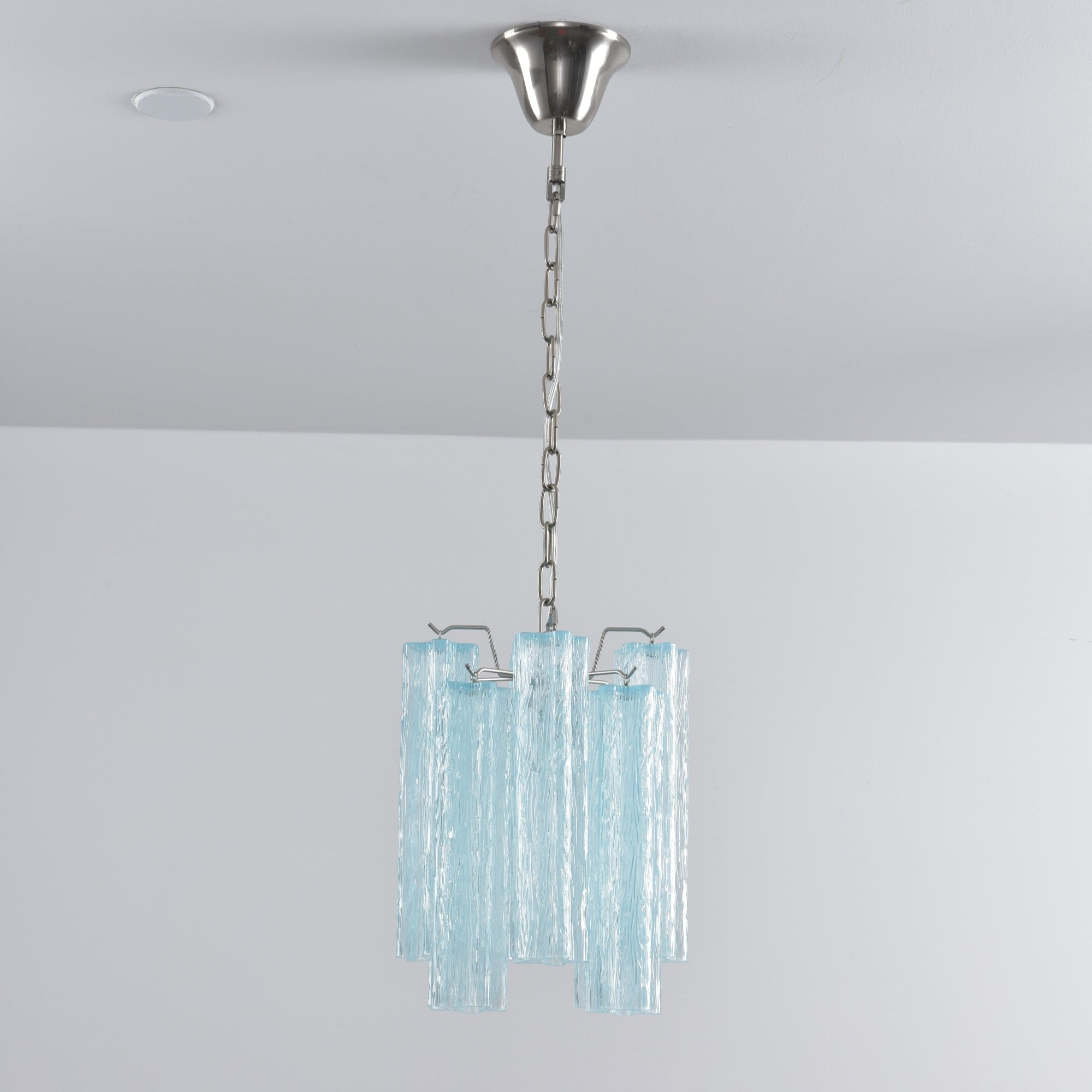 Aurora Chandelier Pink Gradient Murano Glass-Neutral Decor