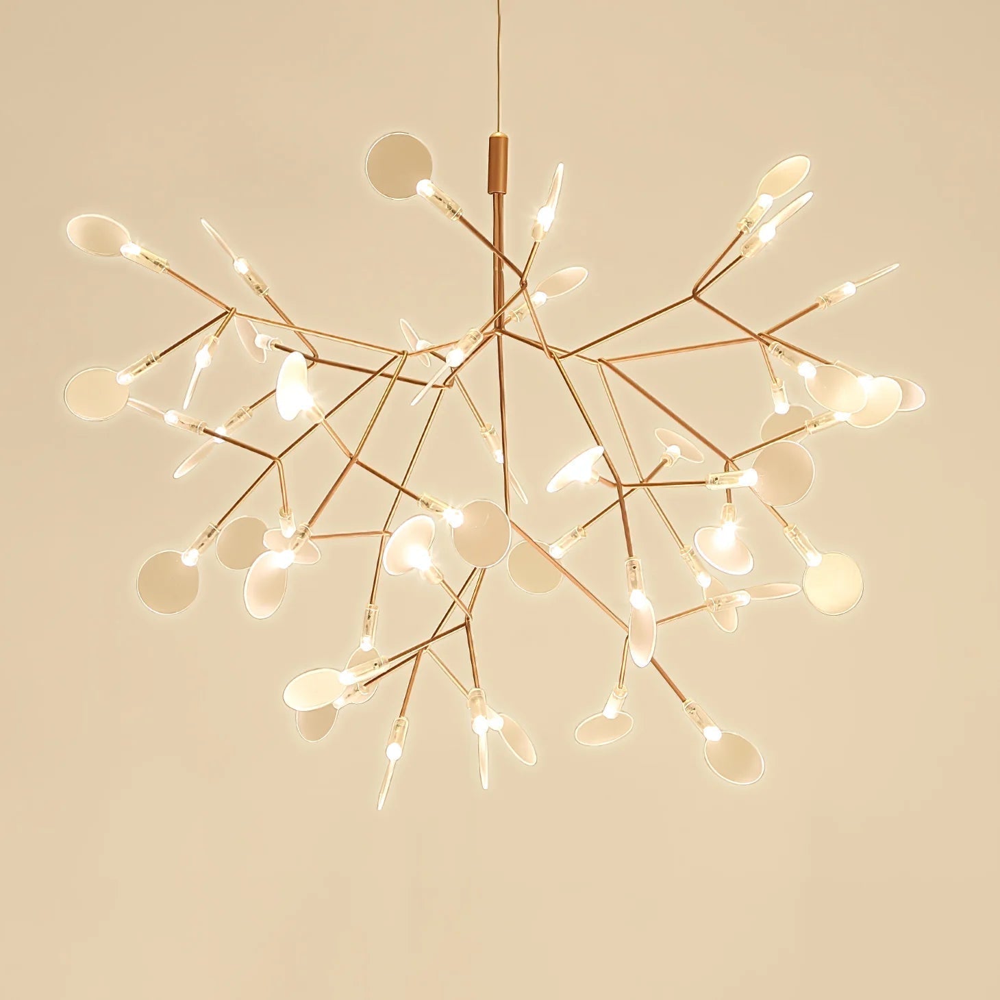 Lior Unique Sputnik Art Deco Firefly Chandelier. Living Room/ Bedroom - Neutral Decor