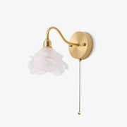 Aneris Nordic Art Rose Brass Glass Wall Light-Neutral Decor