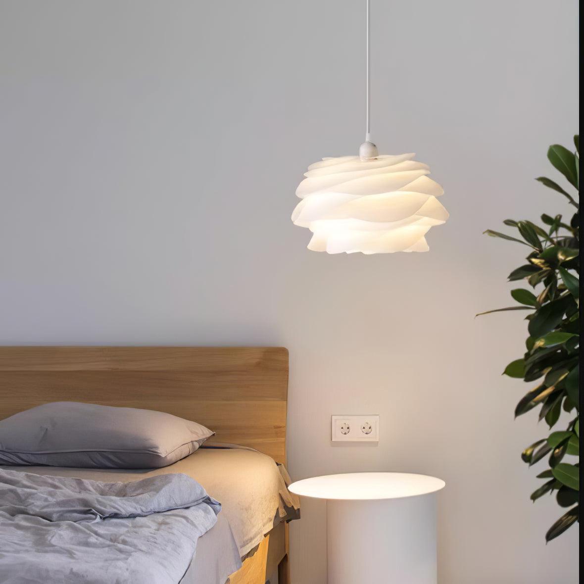 Kirove Pendant Lamp PVC Rose Floral Layered Romantic-Neutral Decor