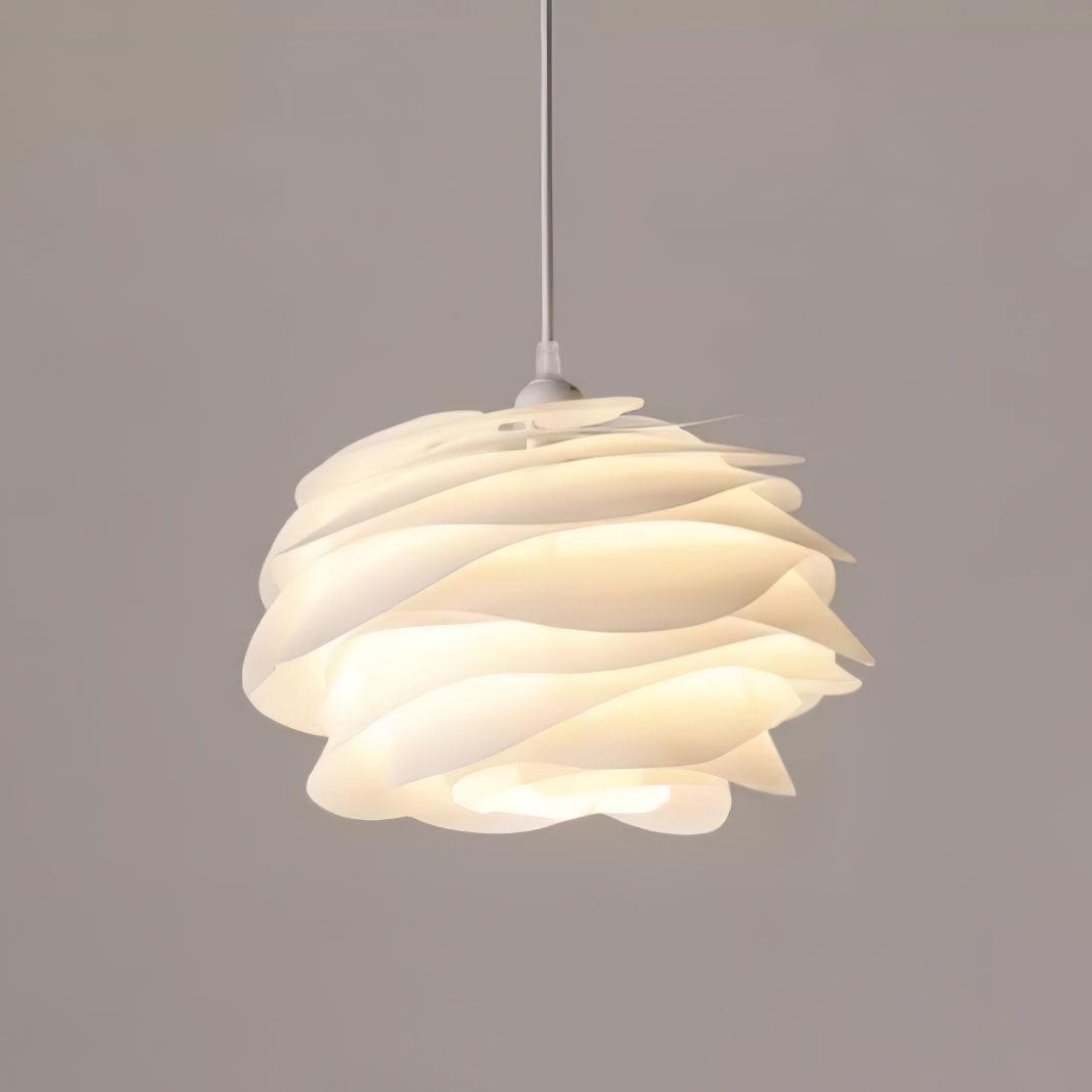 Kirove Pendant Lamp PVC Rose Floral Layered Romantic-Neutral Decor