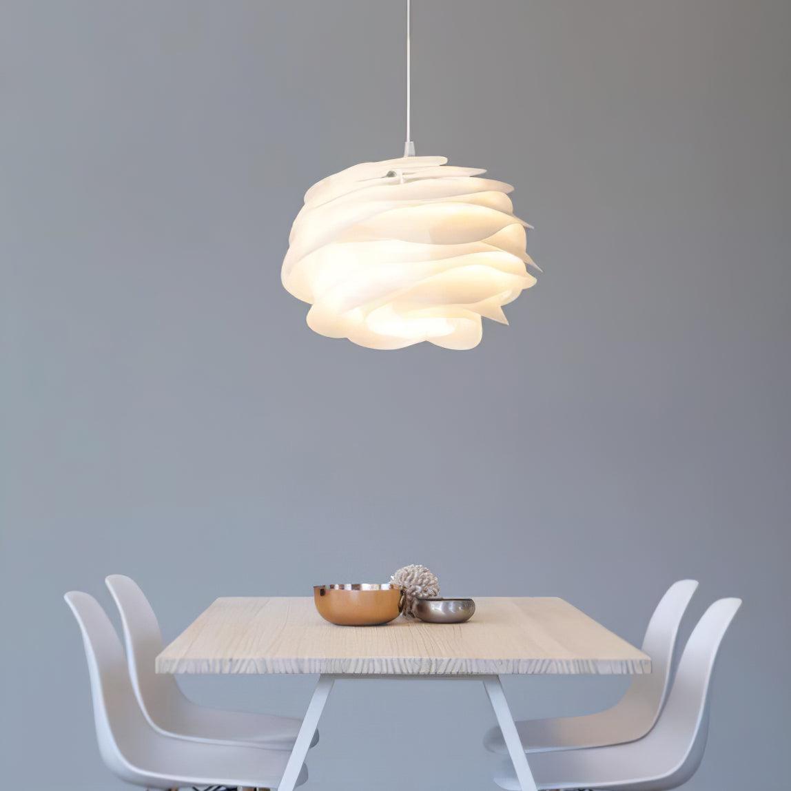 Kirove Pendant Lamp PVC Rose Floral Layered Romantic-Neutral Decor