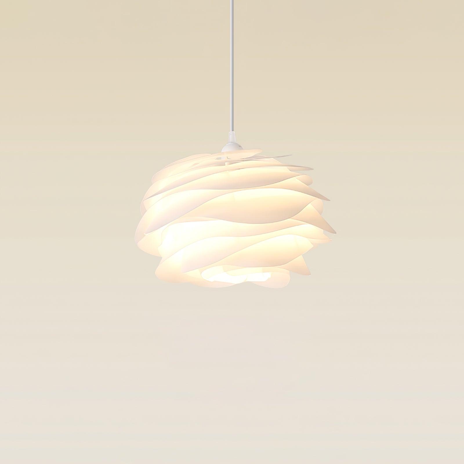 Kirove Pendant Lamp PVC Rose Floral Layered Romantic-Neutral Decor