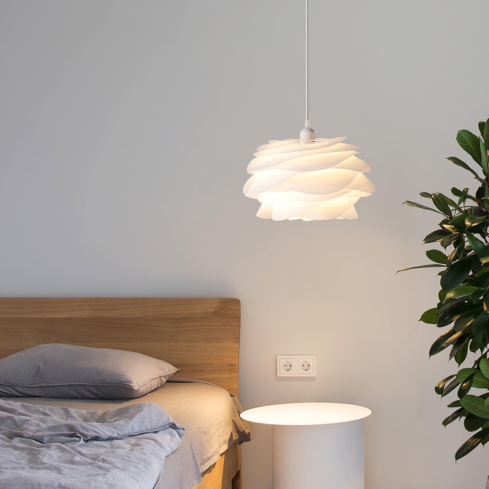 Kirove Pendant Lamp PVC Rose Floral Layered Romantic-Neutral Decor