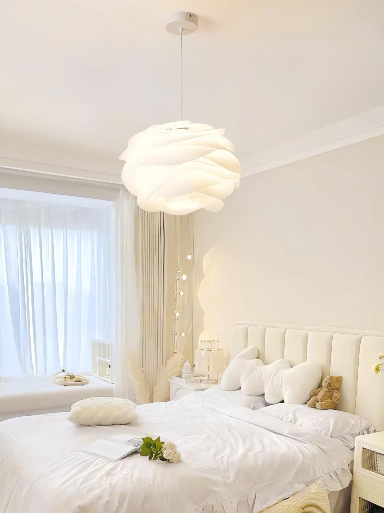 Kirove Pendant Lamp PVC Rose Floral Layered Romantic-Neutral Decor