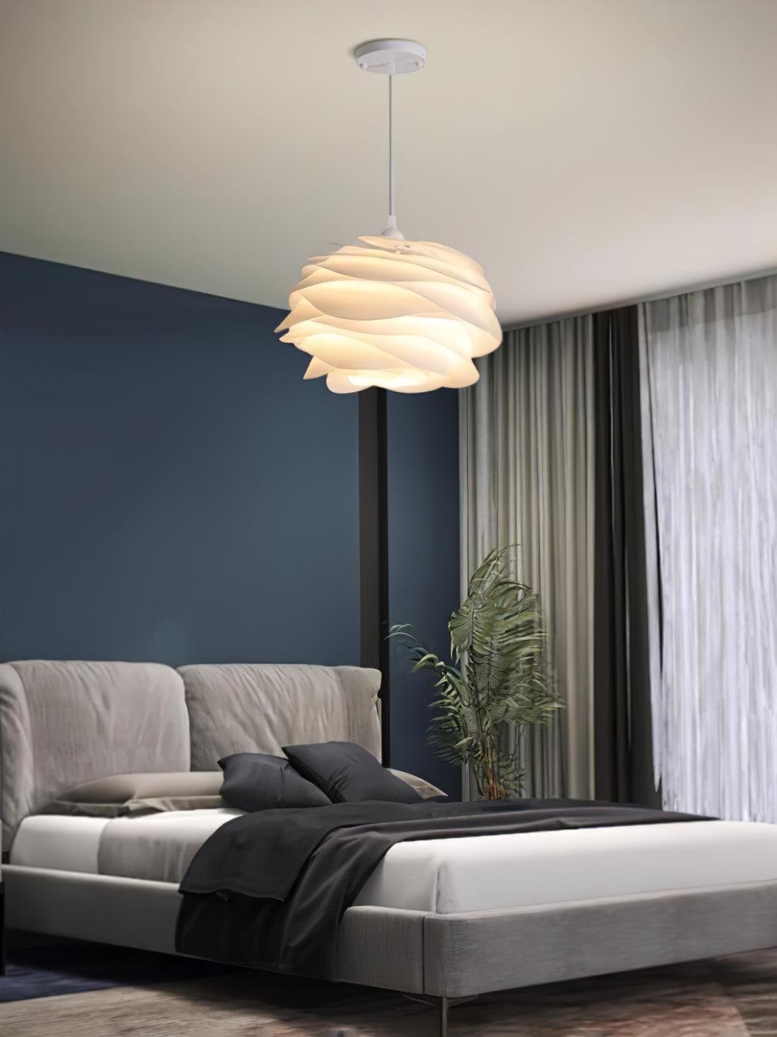 Kirove Pendant Lamp PVC Rose Floral Layered Romantic-Neutral Decor